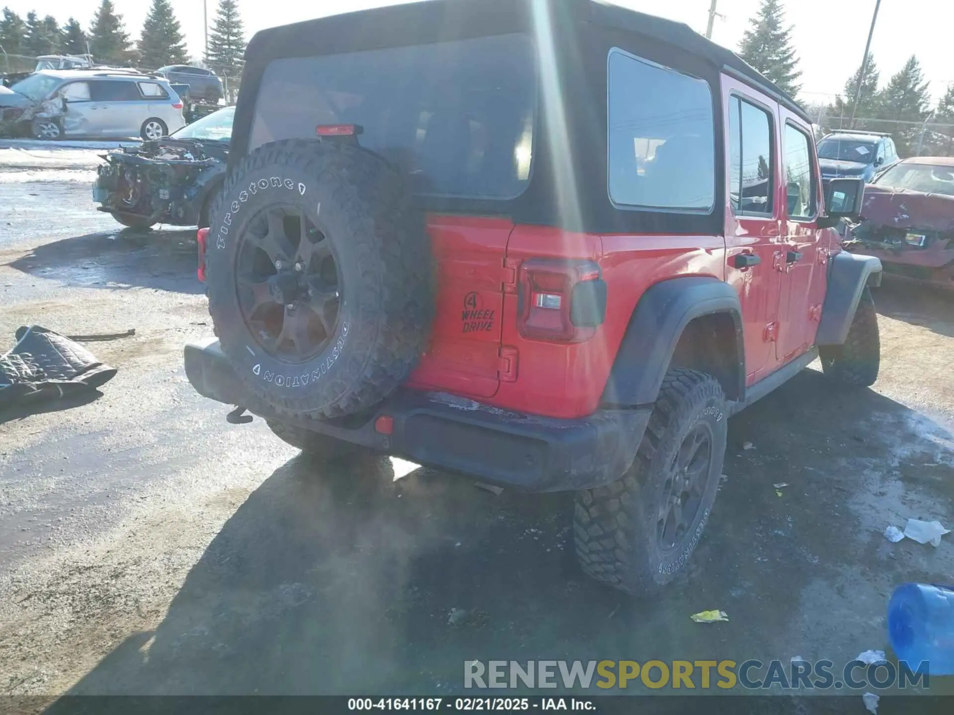 4 fotografías del automóvil dañado 1C4HJXDG9MW754873 JEEP WRANGLER UNLIMITED 2021