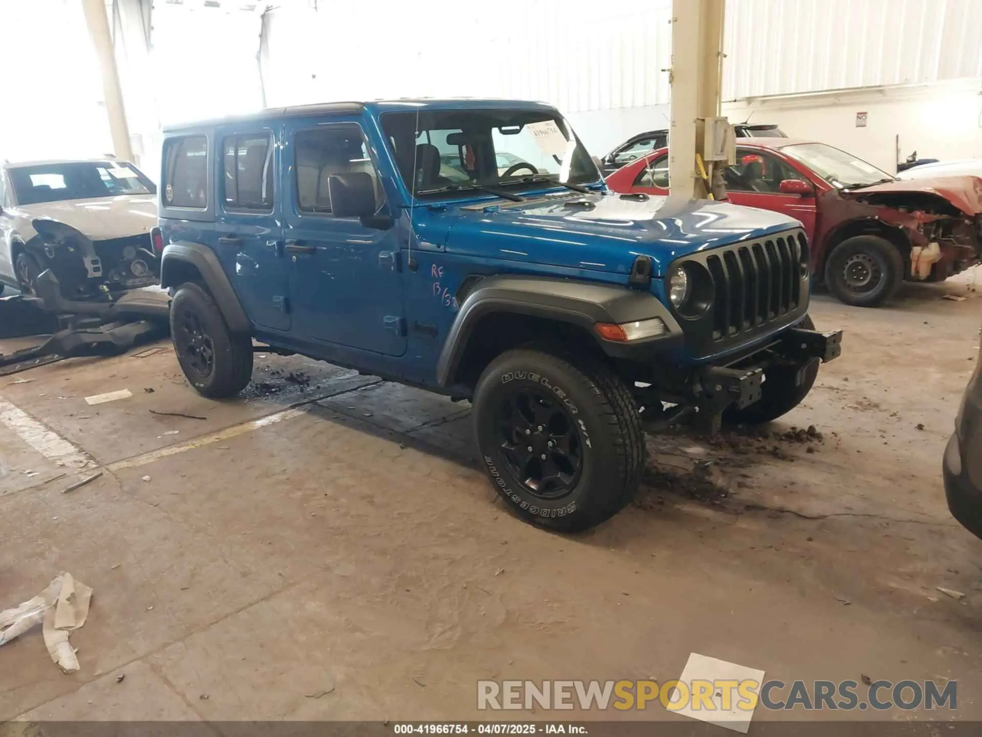 1 fotografías del automóvil dañado 1C4HJXDG9MW797013 JEEP WRANGLER UNLIMITED 2021