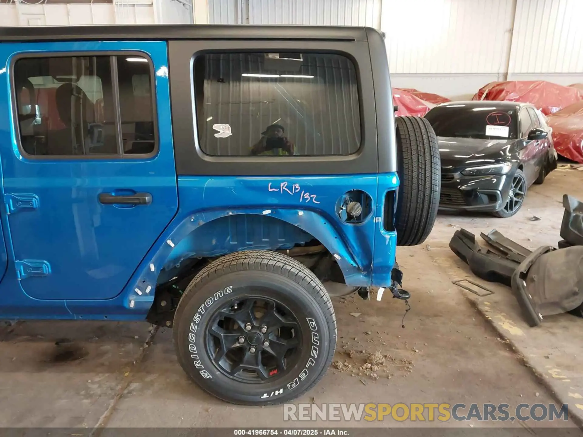 6 fotografías del automóvil dañado 1C4HJXDG9MW797013 JEEP WRANGLER UNLIMITED 2021