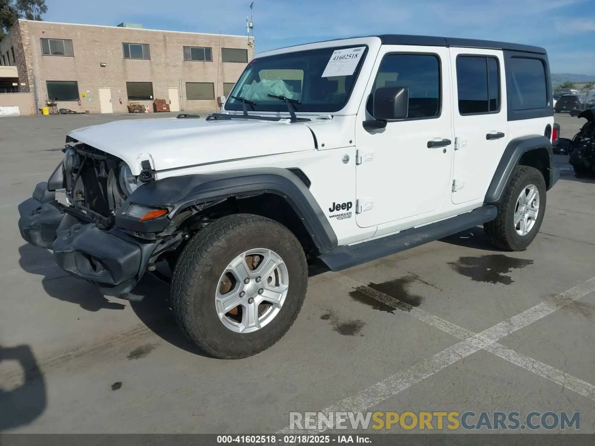 2 fotografías del automóvil dañado 1C4HJXDG9MW829362 JEEP WRANGLER UNLIMITED 2021