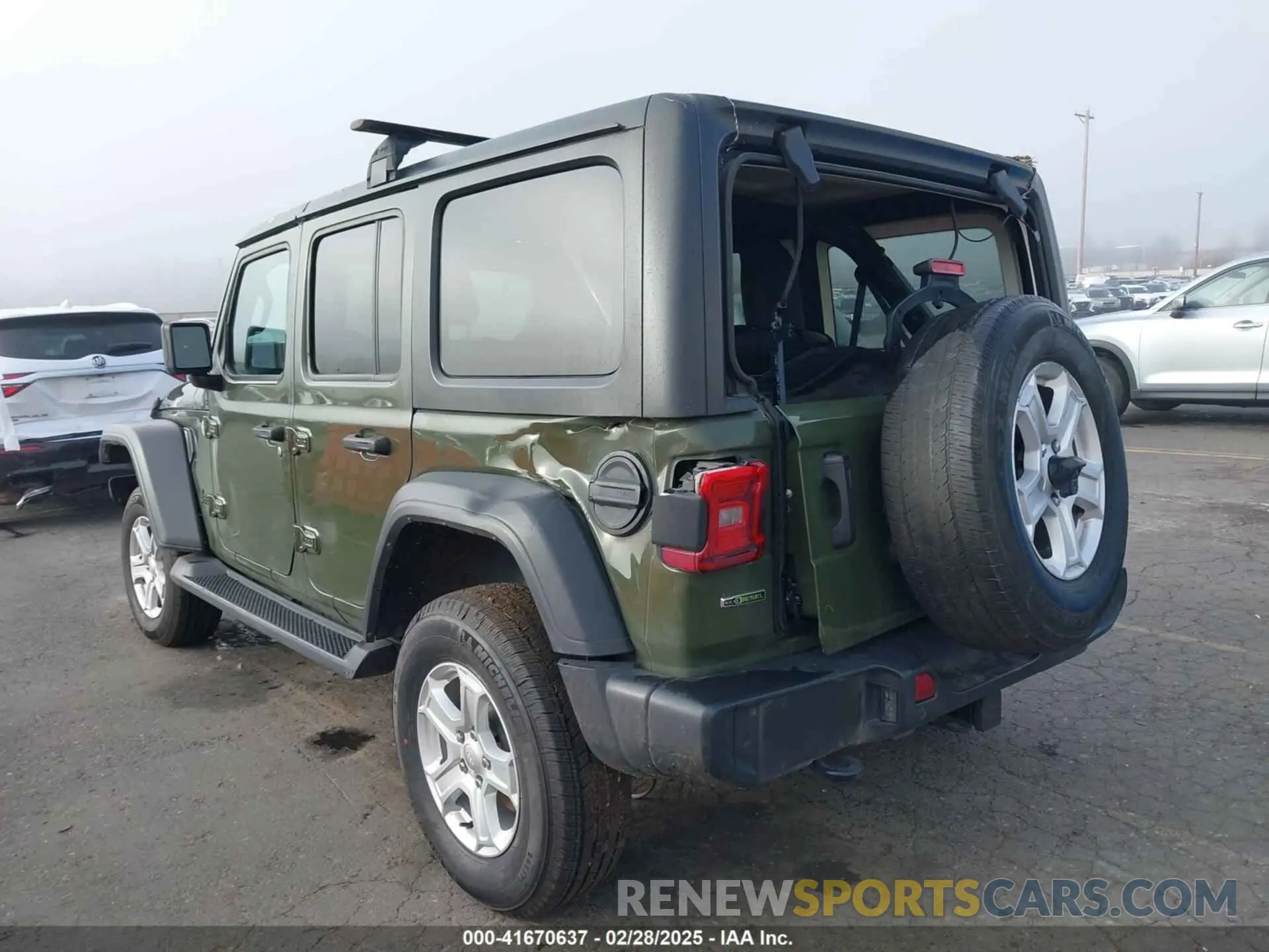 3 fotografías del automóvil dañado 1C4HJXDM1MW812674 JEEP WRANGLER UNLIMITED 2021
