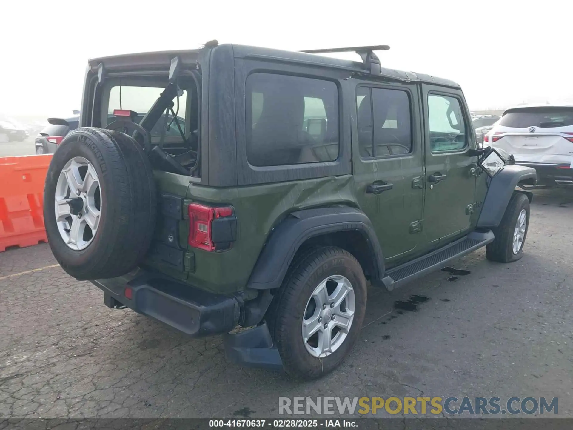 4 fotografías del automóvil dañado 1C4HJXDM1MW812674 JEEP WRANGLER UNLIMITED 2021