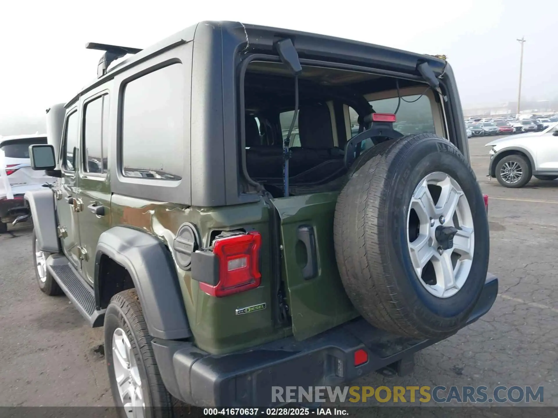 6 fotografías del automóvil dañado 1C4HJXDM1MW812674 JEEP WRANGLER UNLIMITED 2021