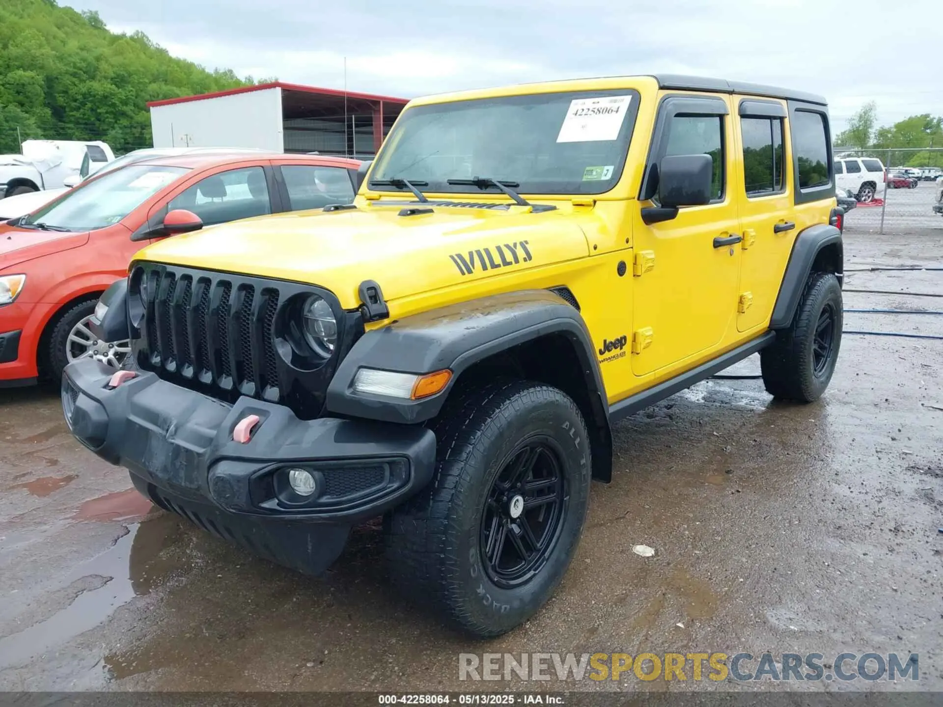 2 fotografías del automóvil dañado 1C4HJXDMXMW707745 JEEP WRANGLER UNLIMITED 2021
