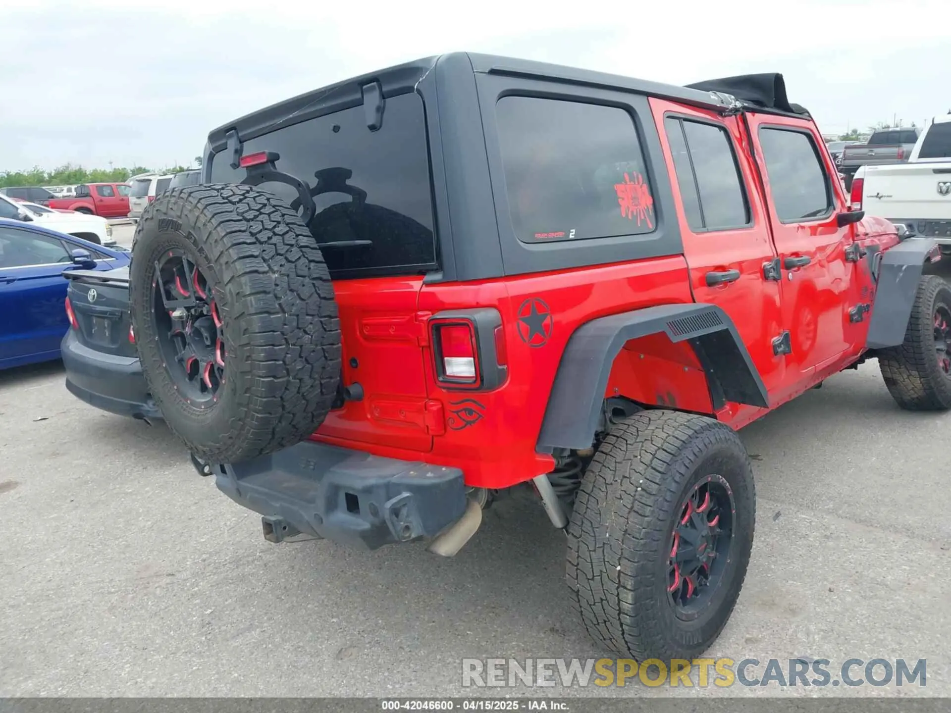 4 fotografías del automóvil dañado 1C4HJXDN0MW632238 JEEP WRANGLER UNLIMITED 2021