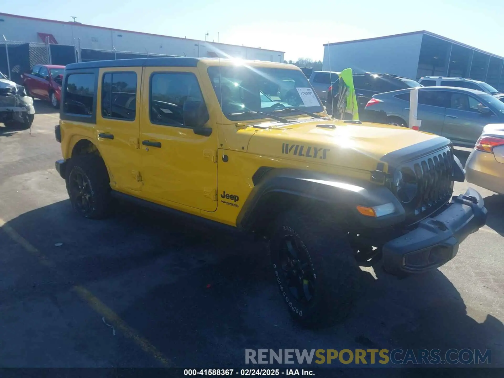1 fotografías del automóvil dañado 1C4HJXDN1MW650103 JEEP WRANGLER UNLIMITED 2021