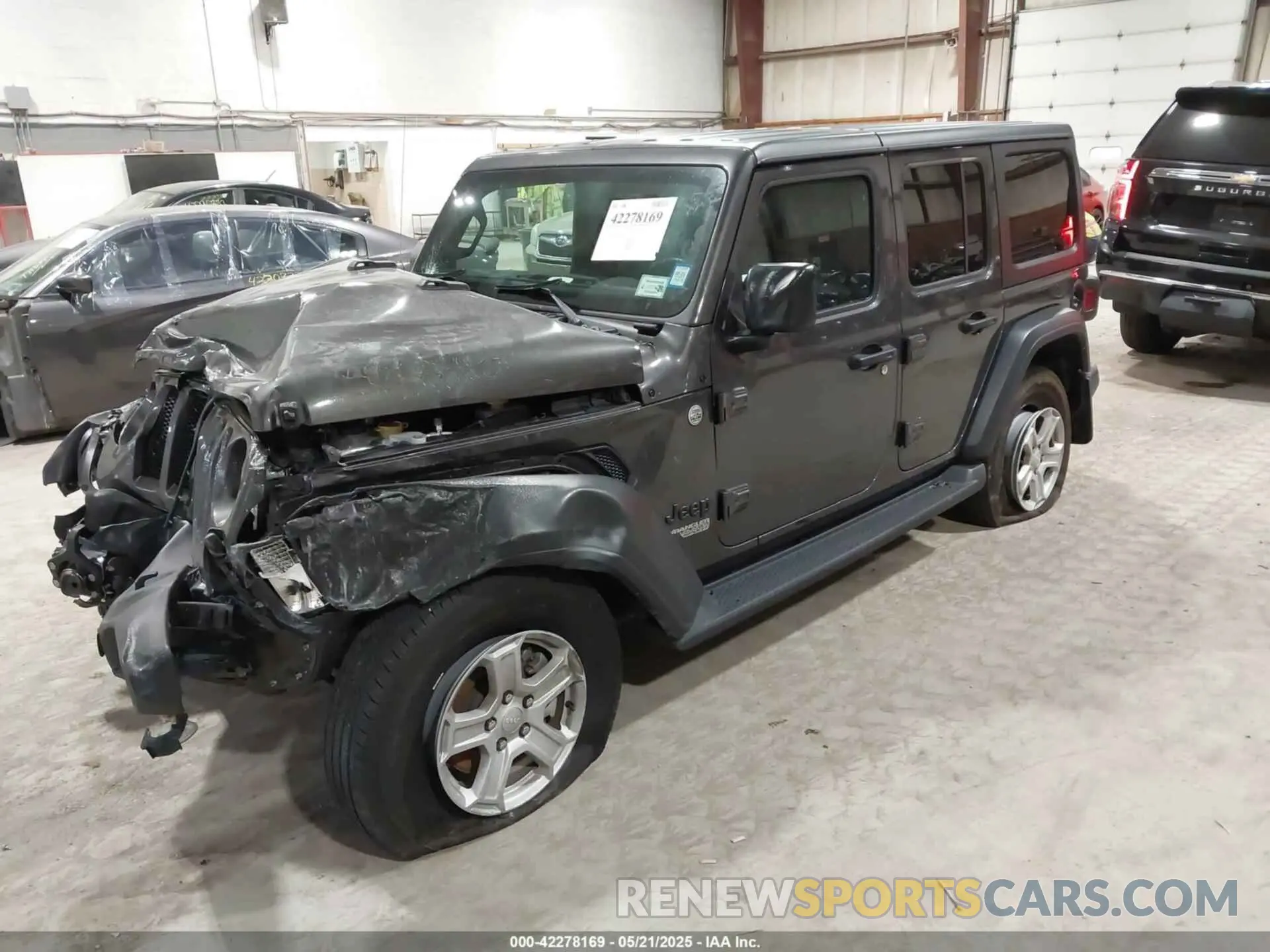 2 fotografías del automóvil dañado 1C4HJXDN2MW701625 JEEP WRANGLER UNLIMITED 2021