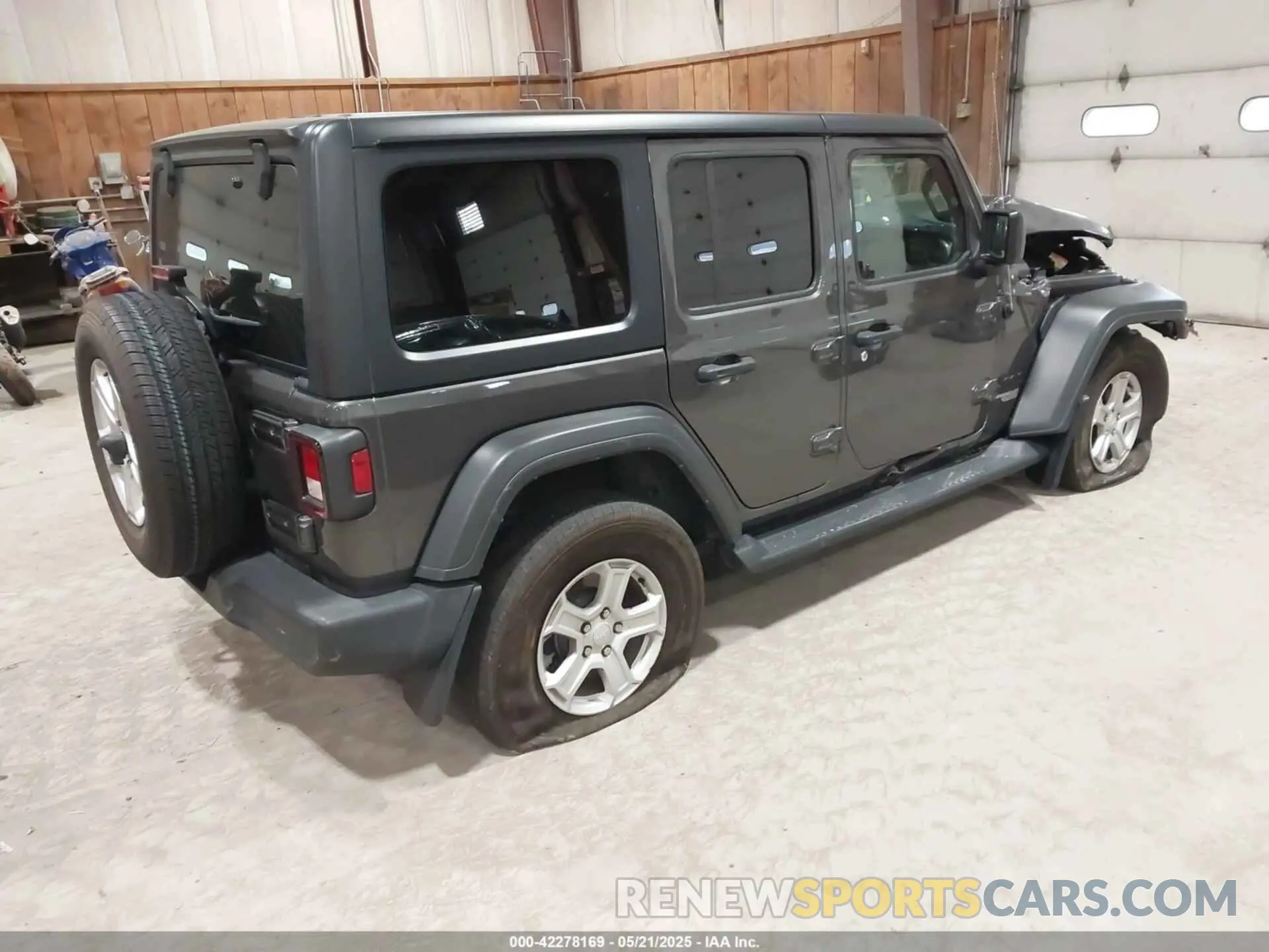 4 fotografías del automóvil dañado 1C4HJXDN2MW701625 JEEP WRANGLER UNLIMITED 2021