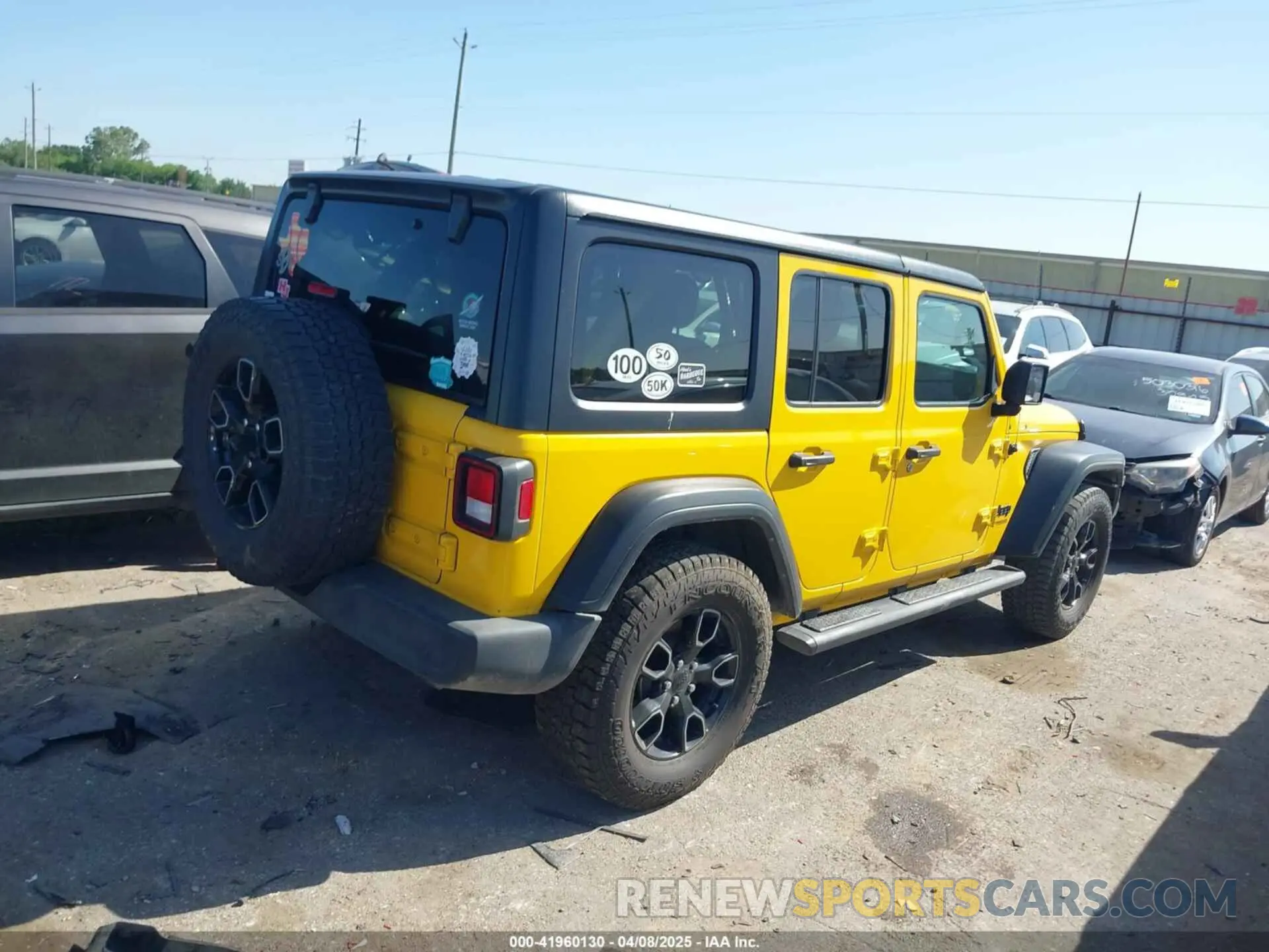 4 fotografías del automóvil dañado 1C4HJXDN4MW718555 JEEP WRANGLER UNLIMITED 2021