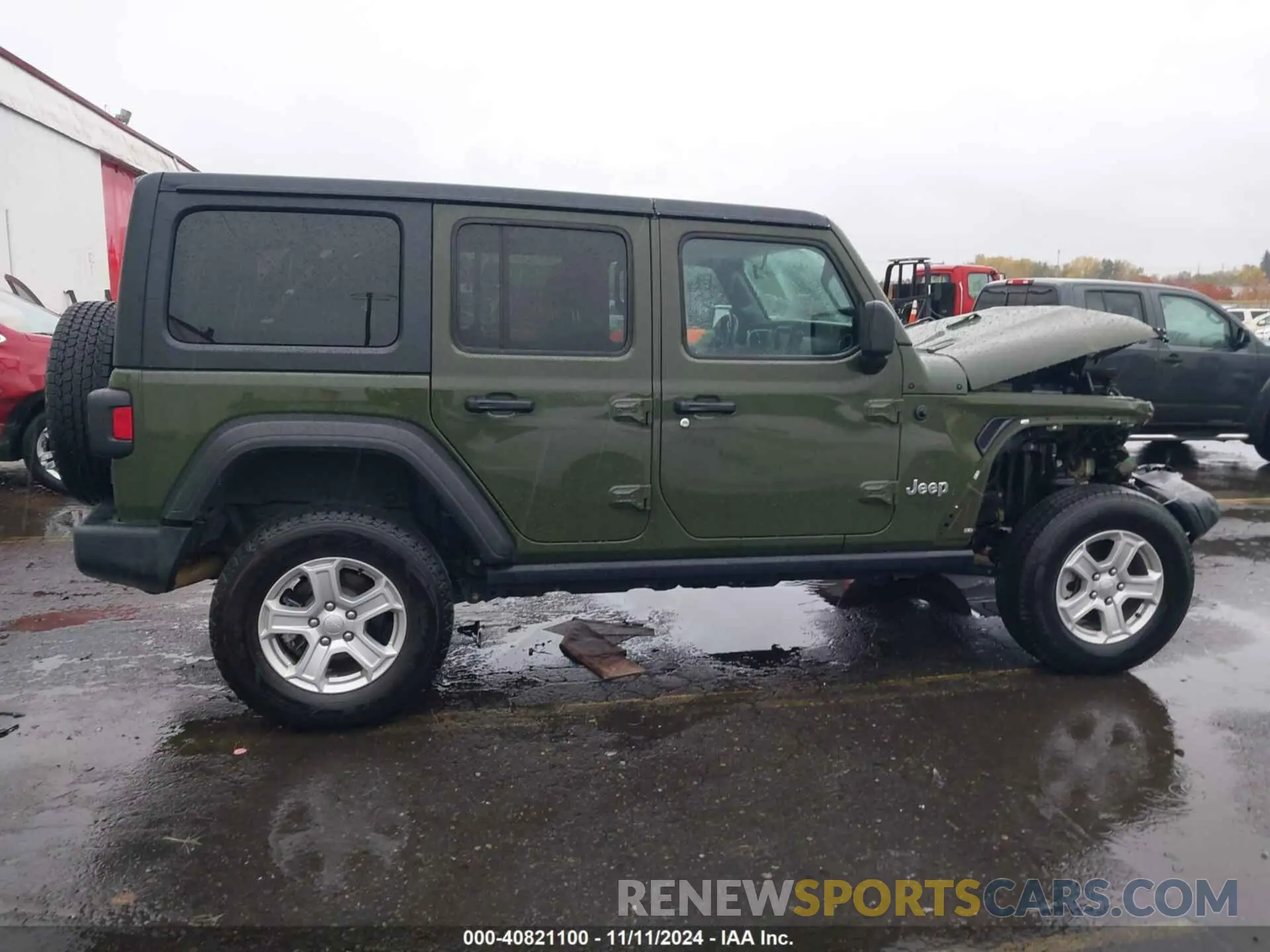 13 fotografías del automóvil dañado 1C4HJXDN5MW592125 JEEP WRANGLER UNLIMITED 2021