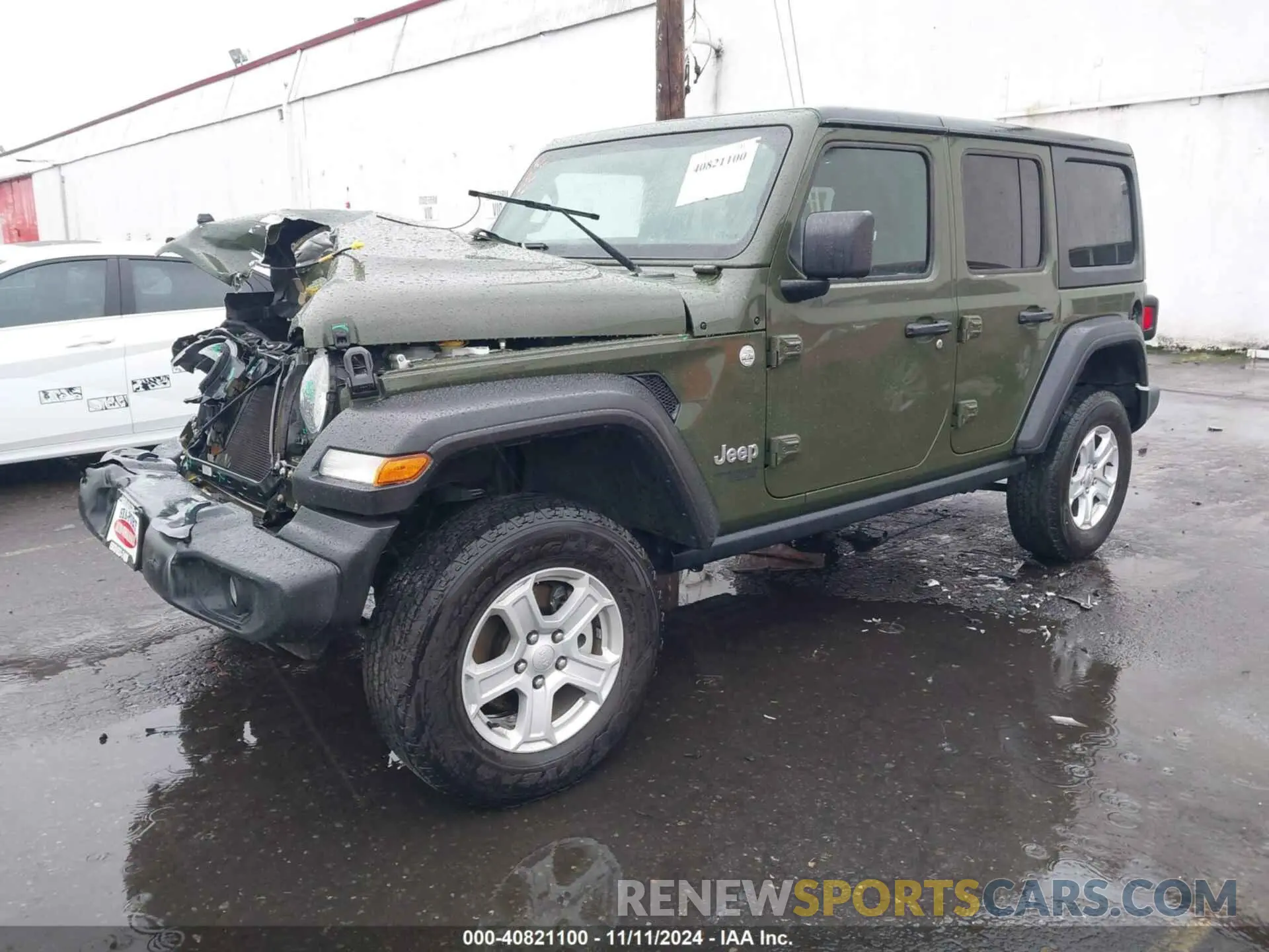 2 fotografías del automóvil dañado 1C4HJXDN5MW592125 JEEP WRANGLER UNLIMITED 2021
