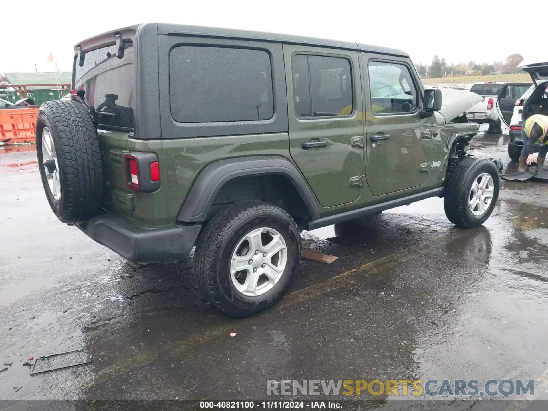 4 fotografías del automóvil dañado 1C4HJXDN5MW592125 JEEP WRANGLER UNLIMITED 2021