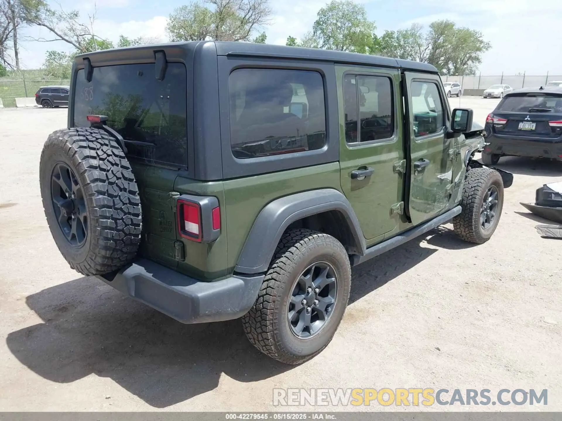 4 fotografías del automóvil dañado 1C4HJXDN6MW815241 JEEP WRANGLER UNLIMITED 2021