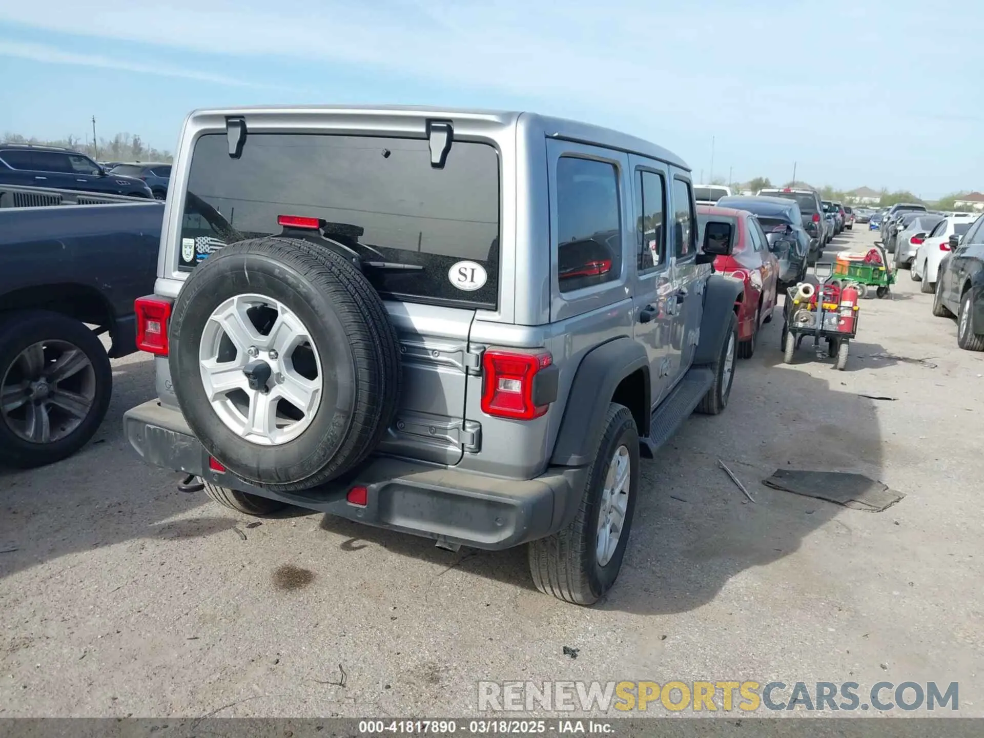 4 fotografías del automóvil dañado 1C4HJXDN8MW532307 JEEP WRANGLER UNLIMITED 2021