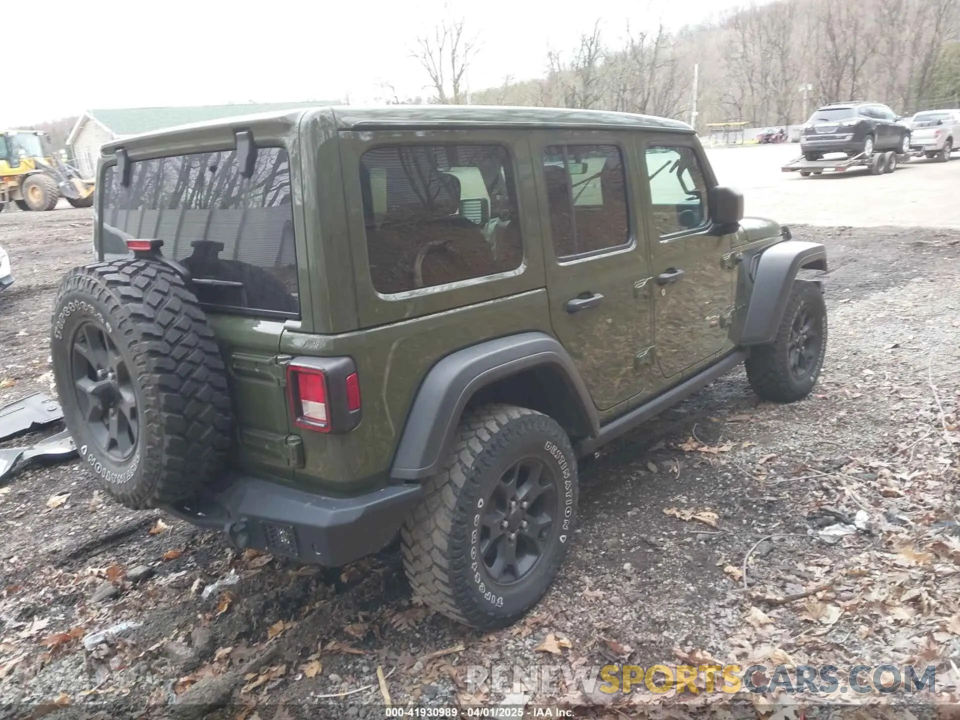 4 fotografías del automóvil dañado 1C4HJXDNXMW579595 JEEP WRANGLER UNLIMITED 2021