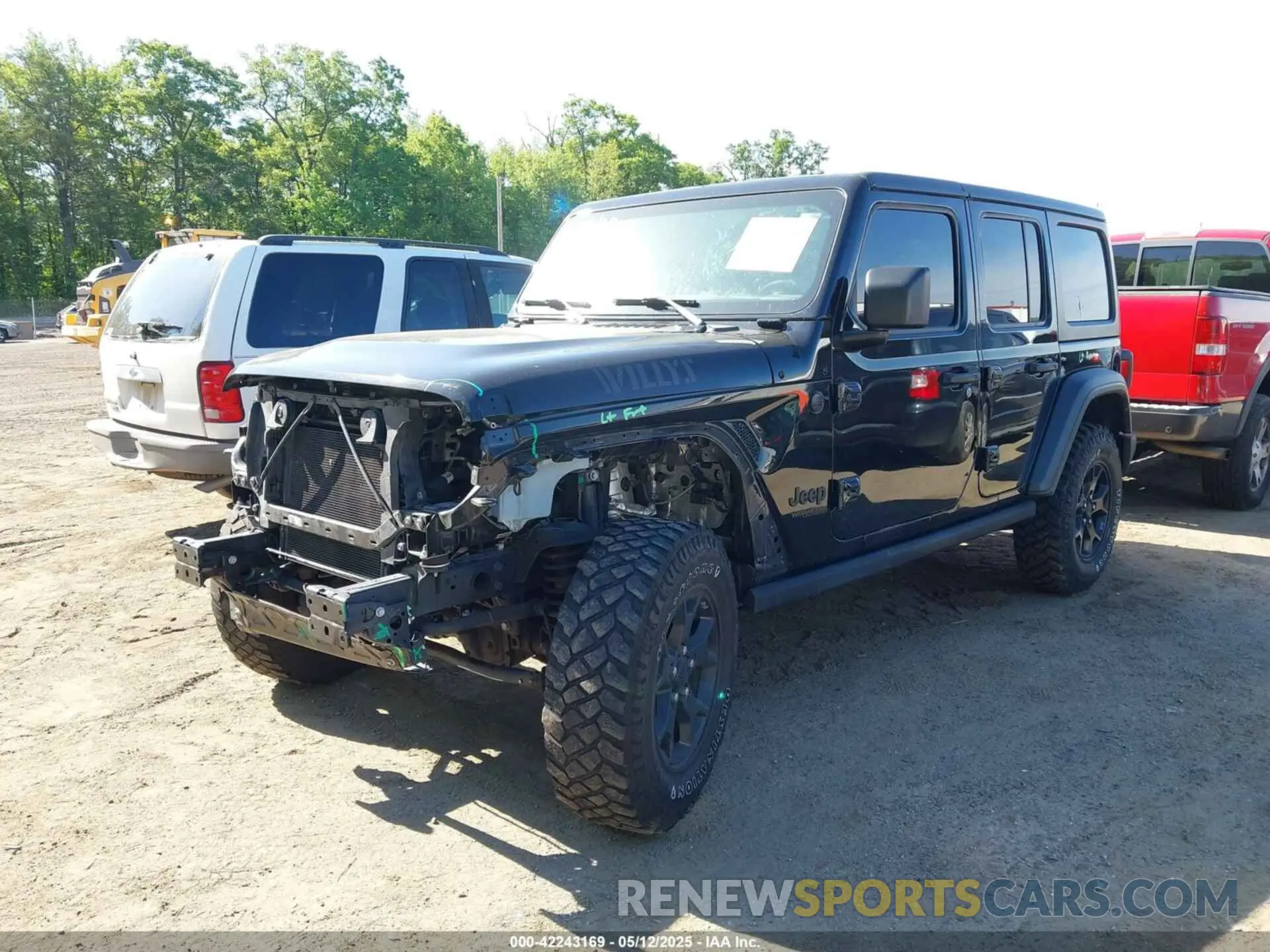 2 fotografías del automóvil dañado 1C4HJXDNXMW646194 JEEP WRANGLER UNLIMITED 2021