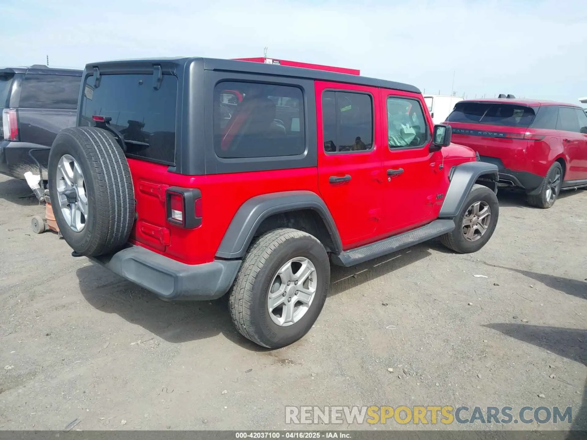 4 fotografías del automóvil dañado 1C4HJXDNXMW658930 JEEP WRANGLER UNLIMITED 2021