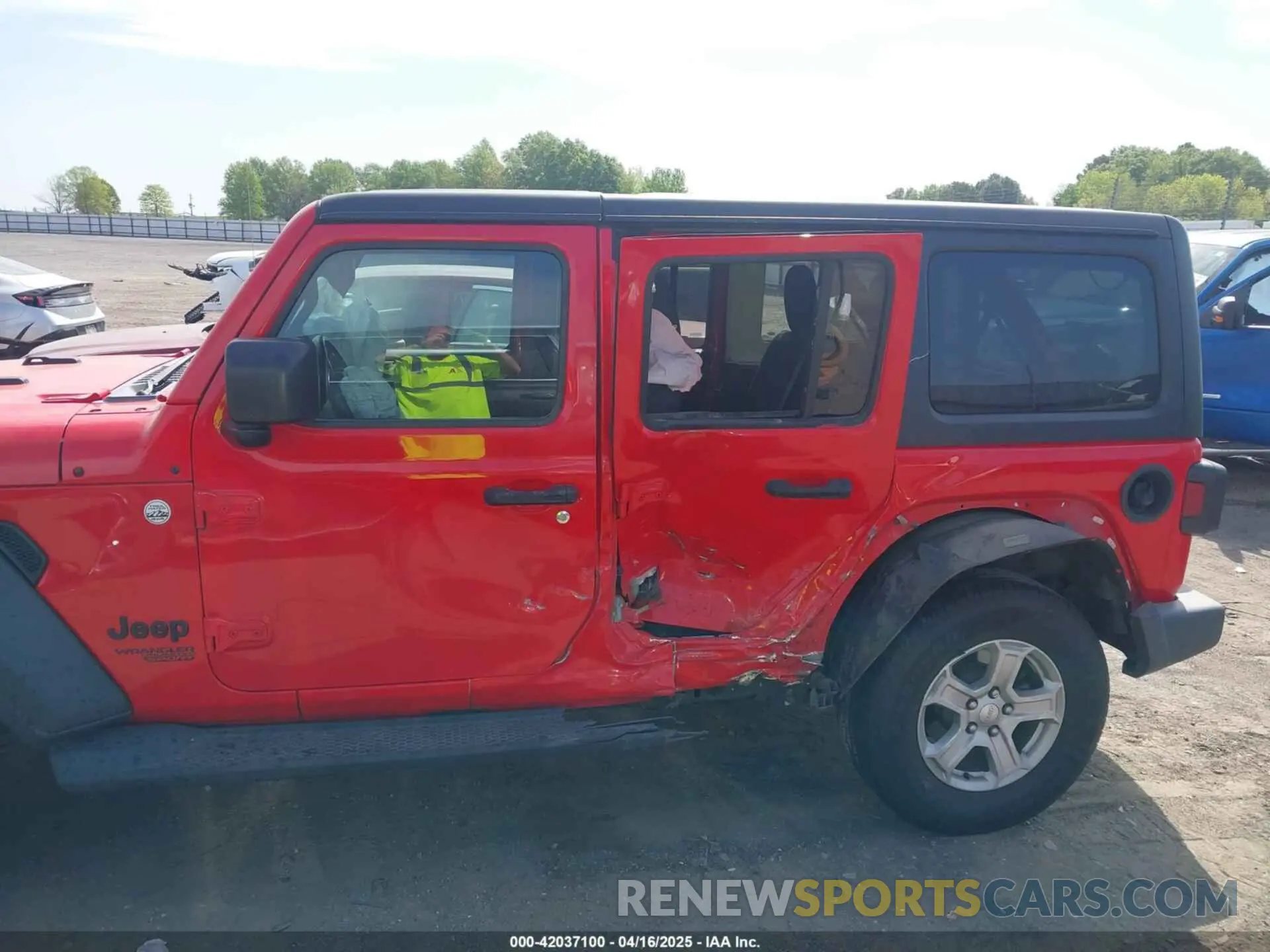 6 fotografías del automóvil dañado 1C4HJXDNXMW658930 JEEP WRANGLER UNLIMITED 2021