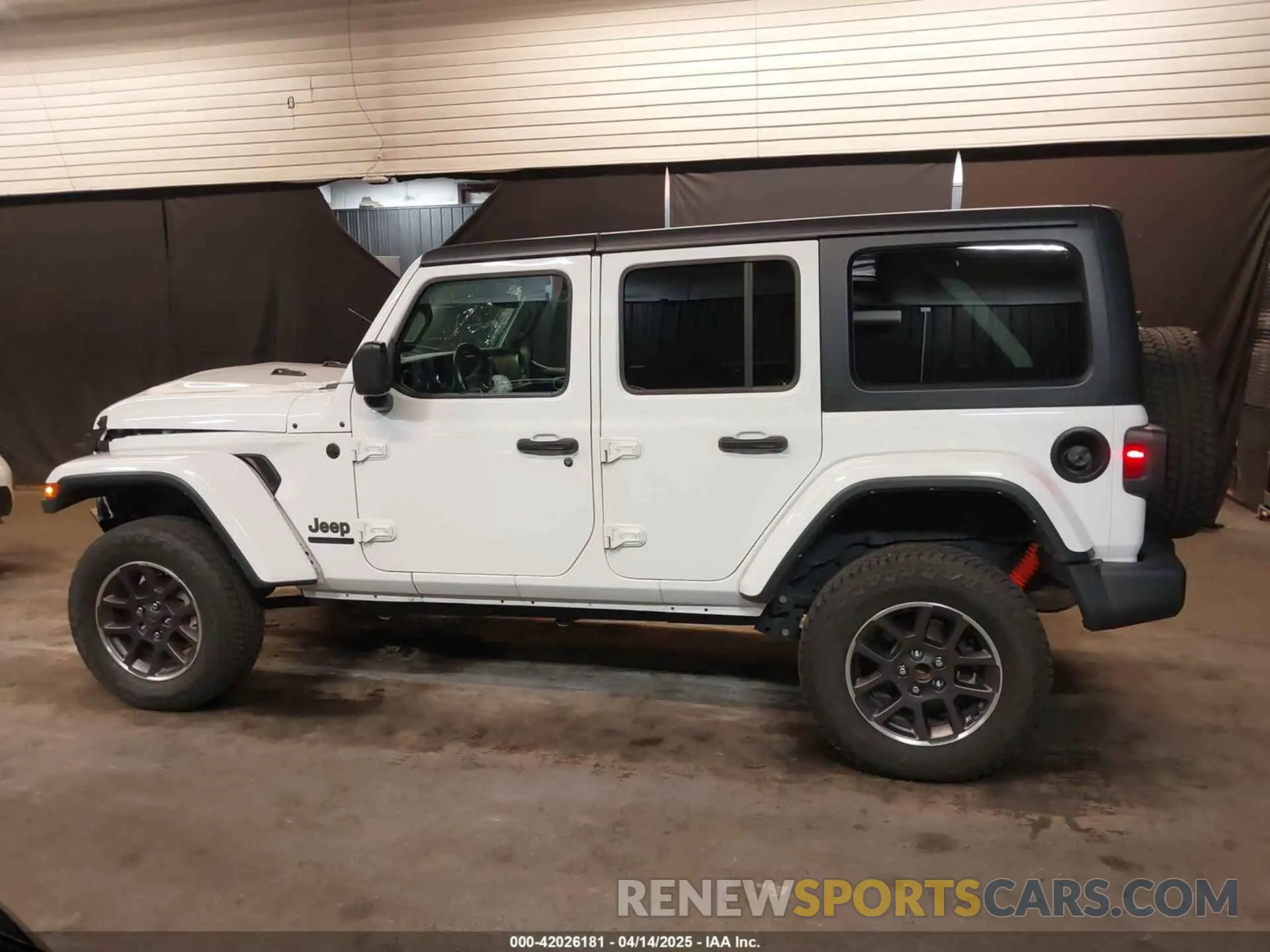 14 fotografías del automóvil dañado 1C4HJXDNXMW681267 JEEP WRANGLER UNLIMITED 2021
