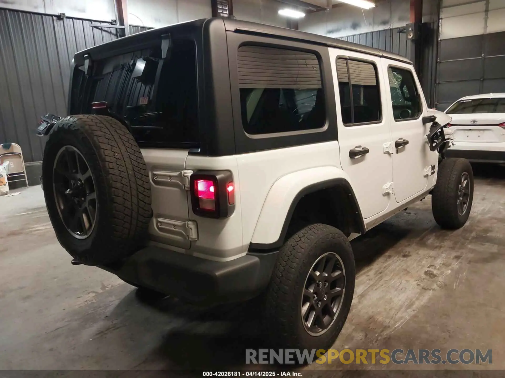 4 fotografías del automóvil dañado 1C4HJXDNXMW681267 JEEP WRANGLER UNLIMITED 2021