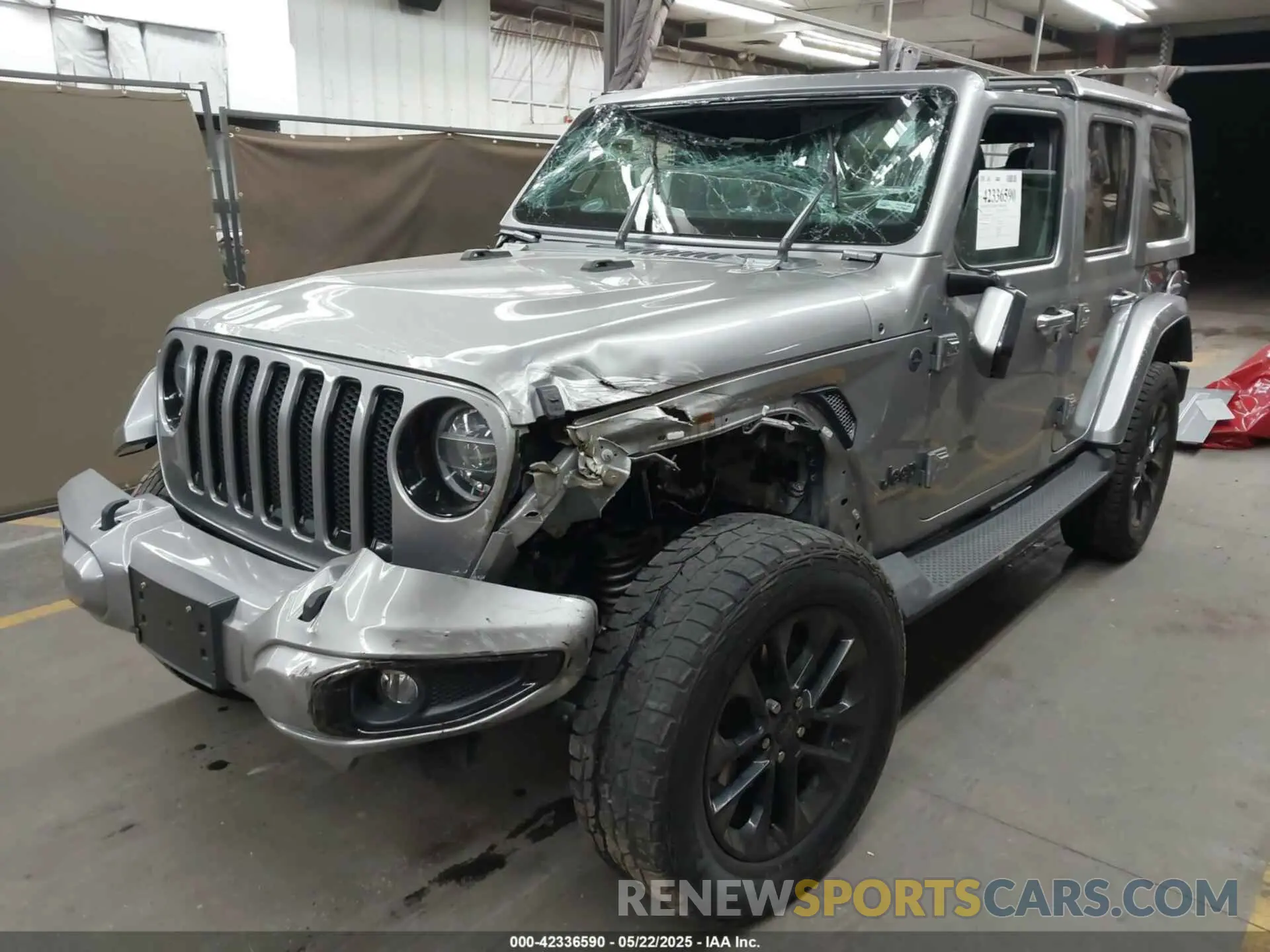 2 fotografías del automóvil dañado 1C4HJXEN1MW529568 JEEP WRANGLER UNLIMITED 2021