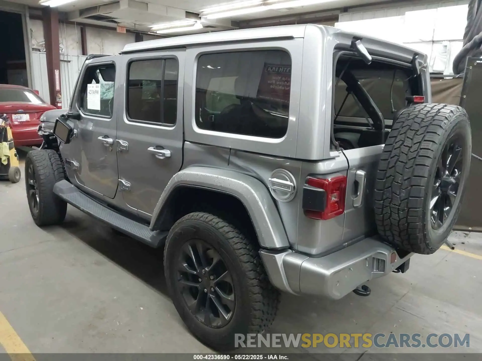 3 fotografías del automóvil dañado 1C4HJXEN1MW529568 JEEP WRANGLER UNLIMITED 2021