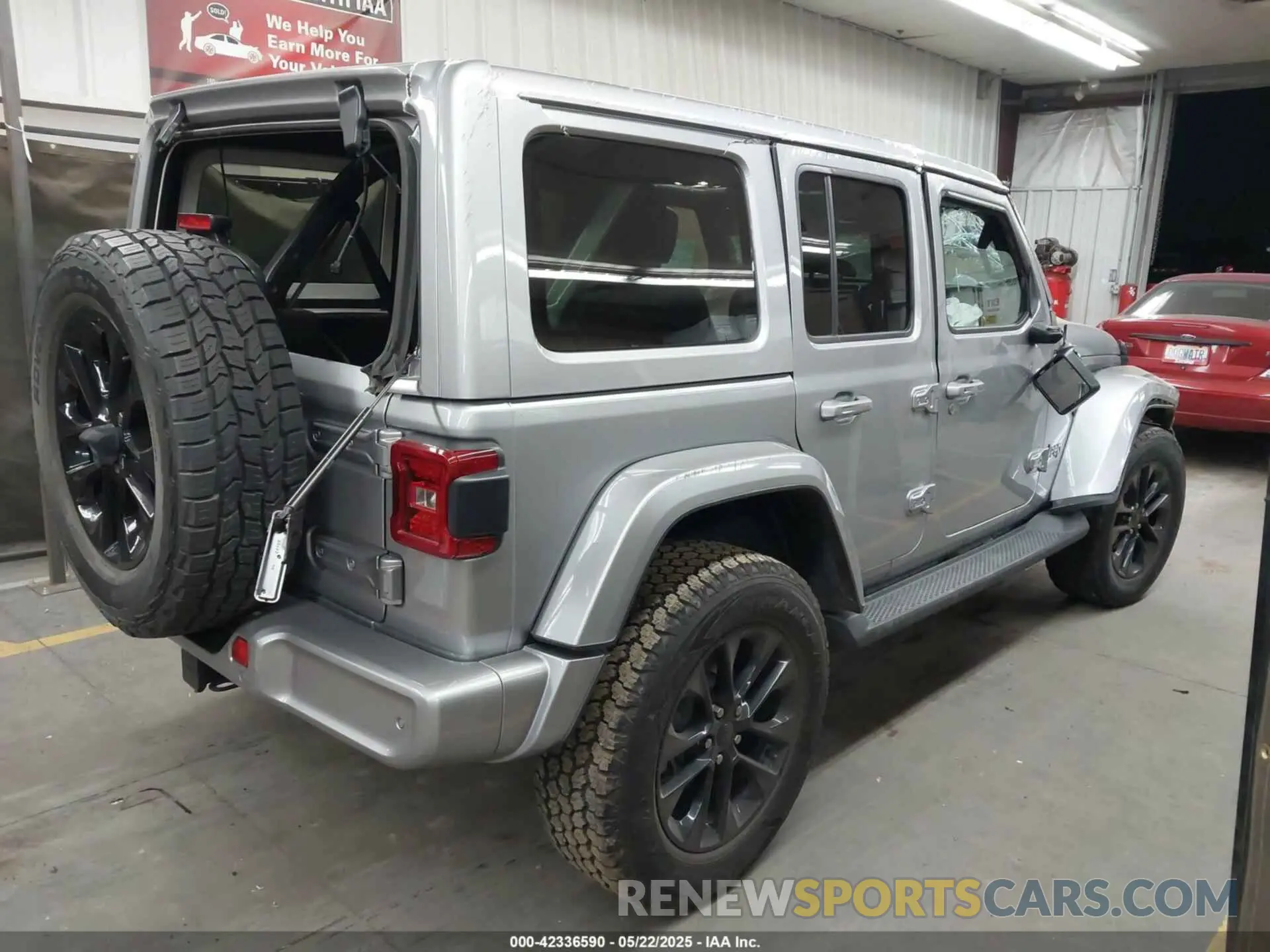 4 fotografías del automóvil dañado 1C4HJXEN1MW529568 JEEP WRANGLER UNLIMITED 2021