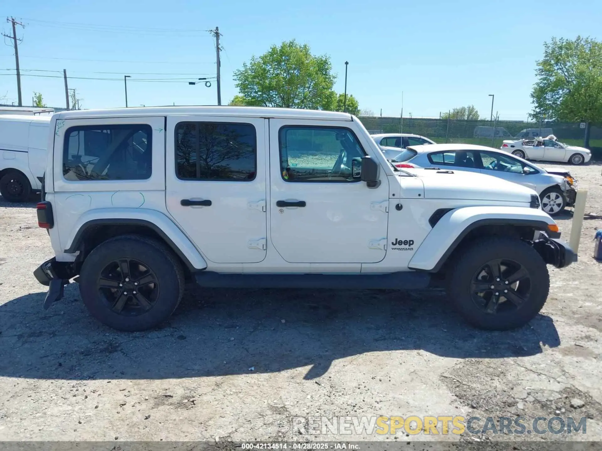 14 fotografías del automóvil dañado 1C4HJXEN2MW528137 JEEP WRANGLER UNLIMITED 2021