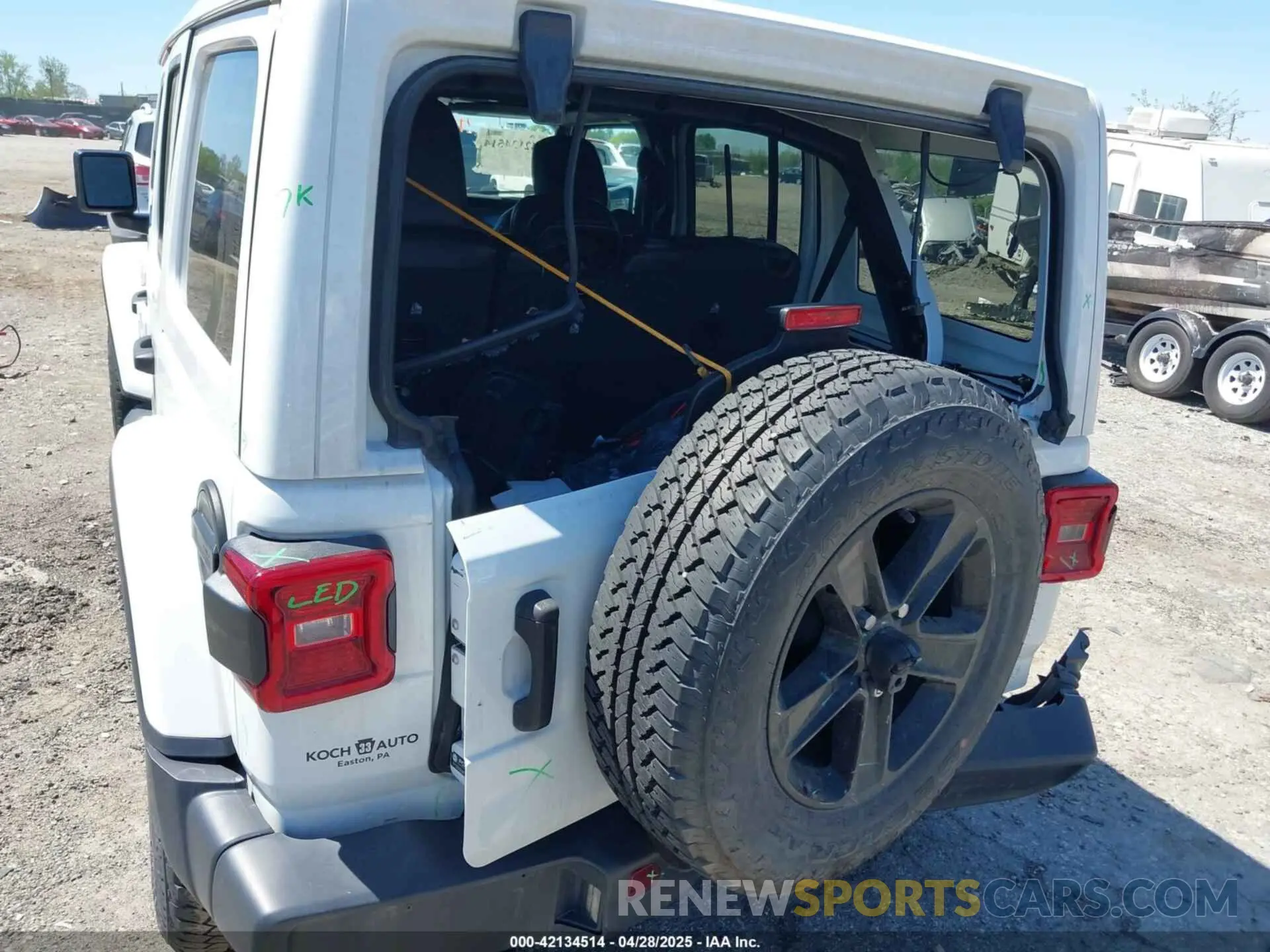 6 fotografías del automóvil dañado 1C4HJXEN2MW528137 JEEP WRANGLER UNLIMITED 2021
