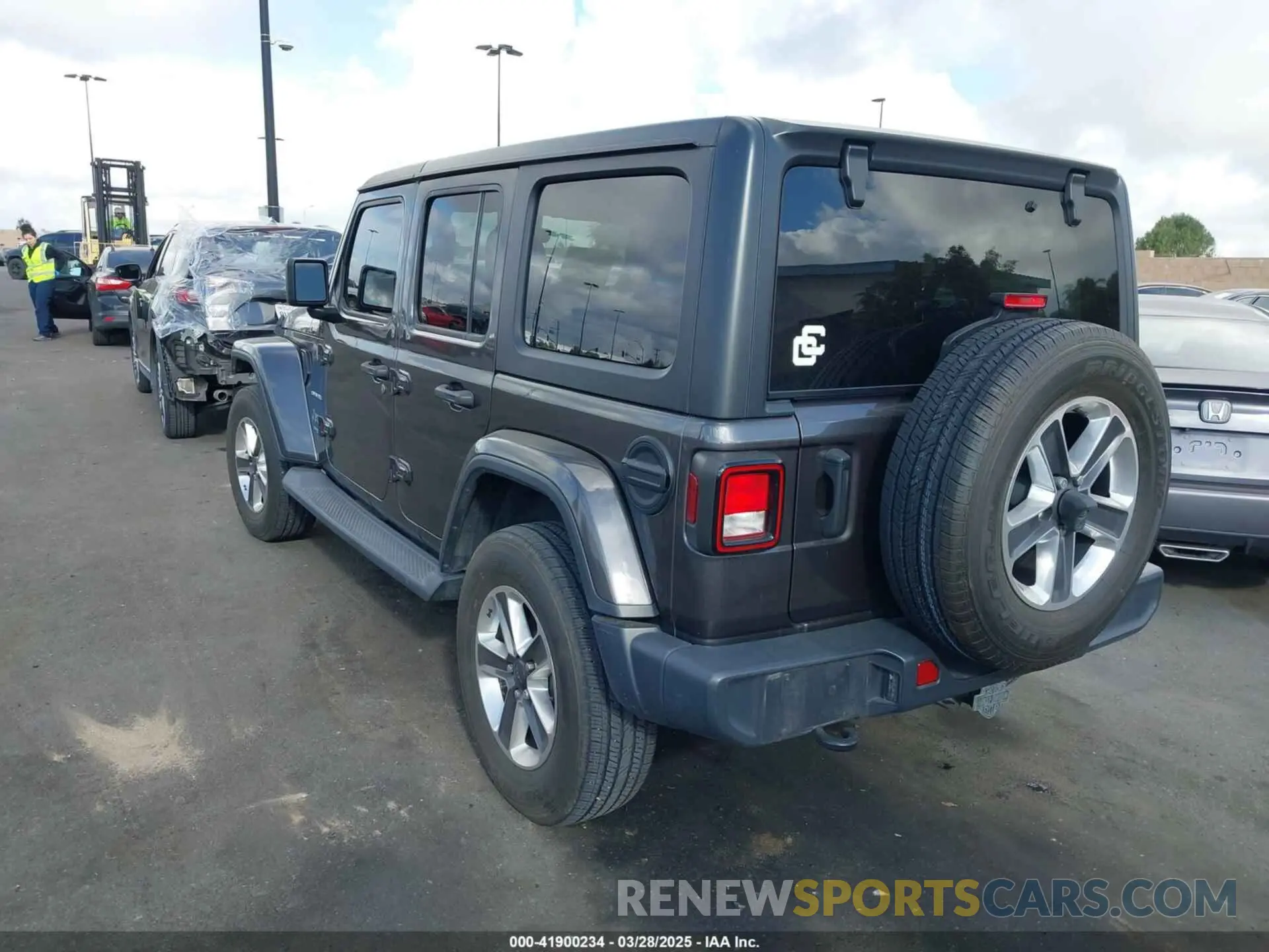 3 fotografías del automóvil dañado 1C4HJXEN4MW503014 JEEP WRANGLER UNLIMITED 2021