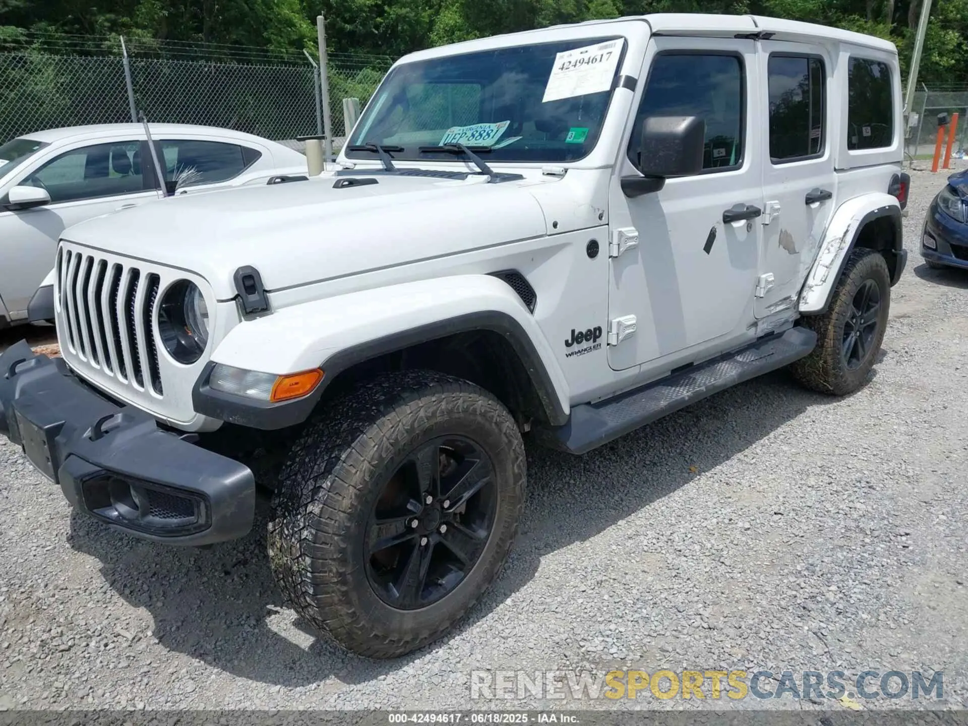 2 fotografías del automóvil dañado 1C4HJXEN6MW764662 JEEP WRANGLER UNLIMITED 2021