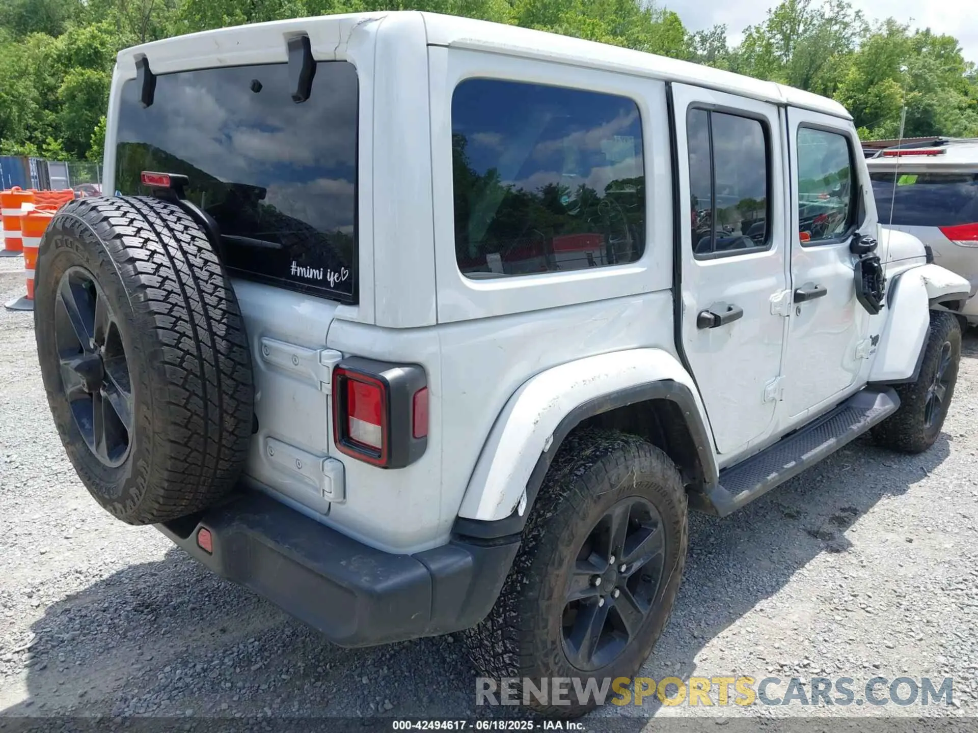 4 fotografías del automóvil dañado 1C4HJXEN6MW764662 JEEP WRANGLER UNLIMITED 2021