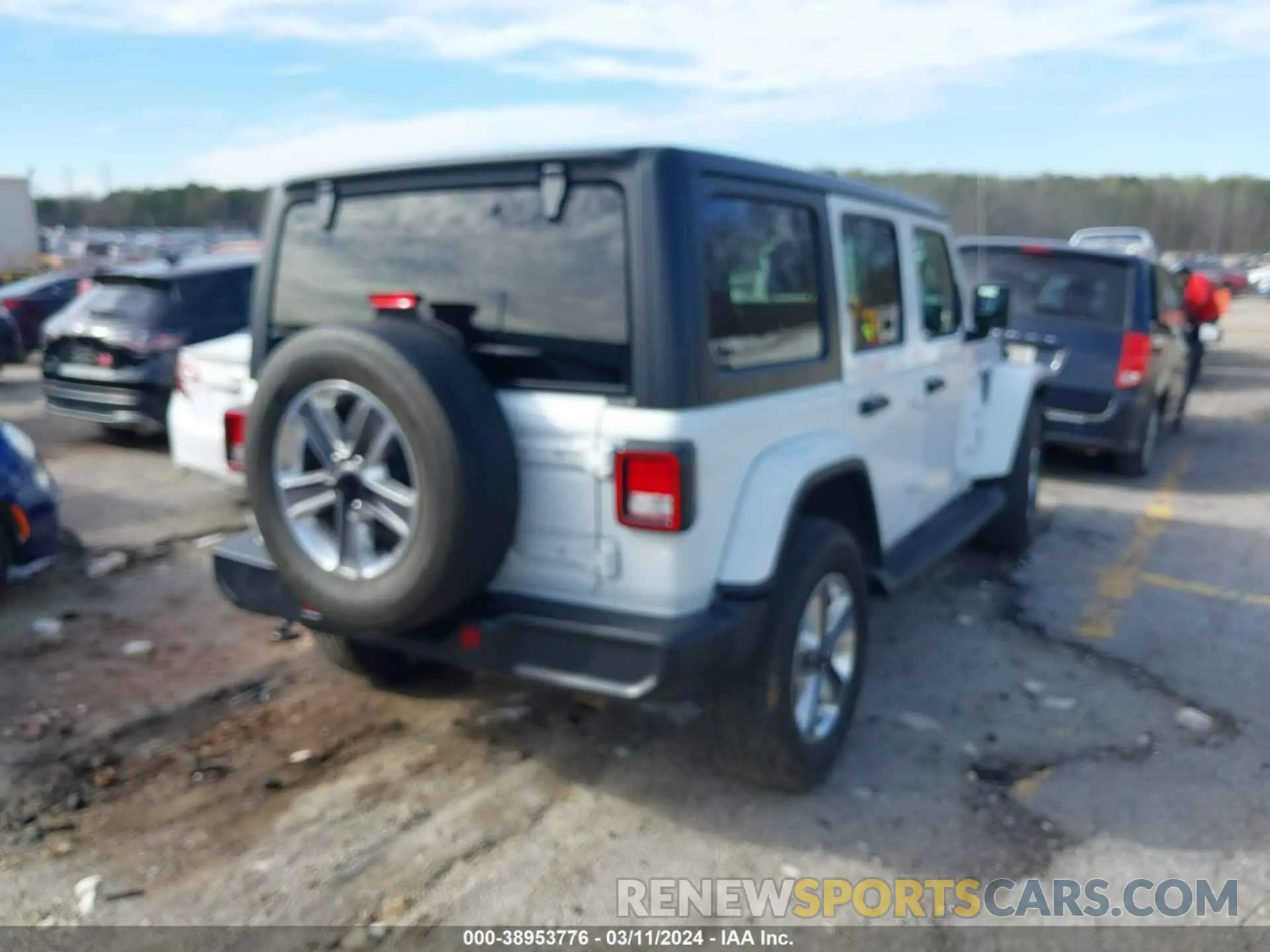 4 fotografías del automóvil dañado 1C4HJXEN7MW592920 JEEP WRANGLER UNLIMITED 2021