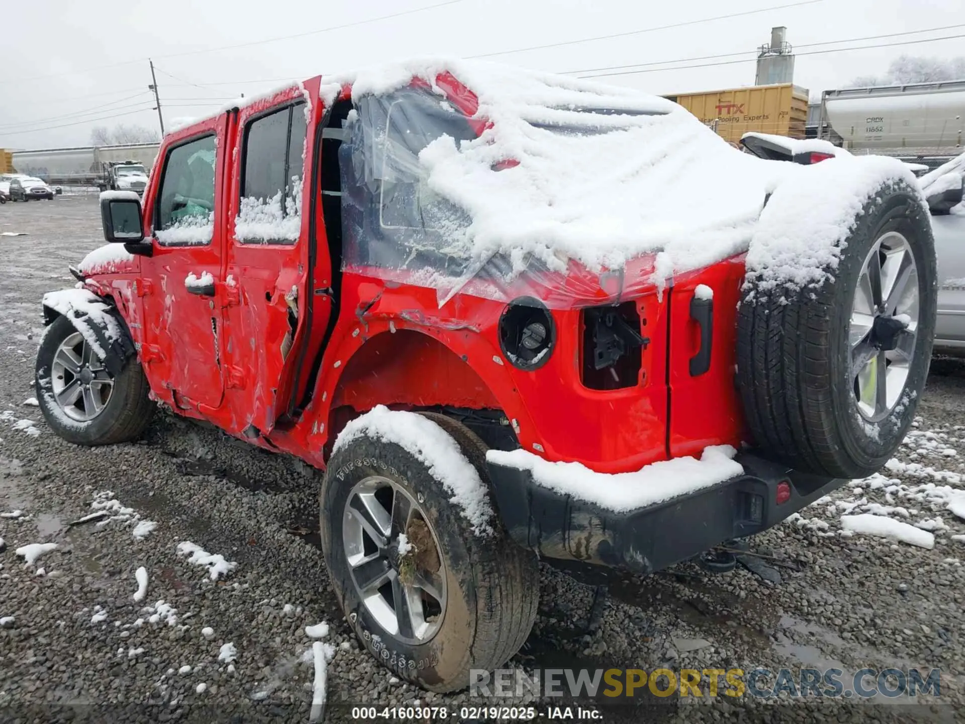 3 fotografías del automóvil dañado 1C4HJXENXMW592247 JEEP WRANGLER UNLIMITED 2021