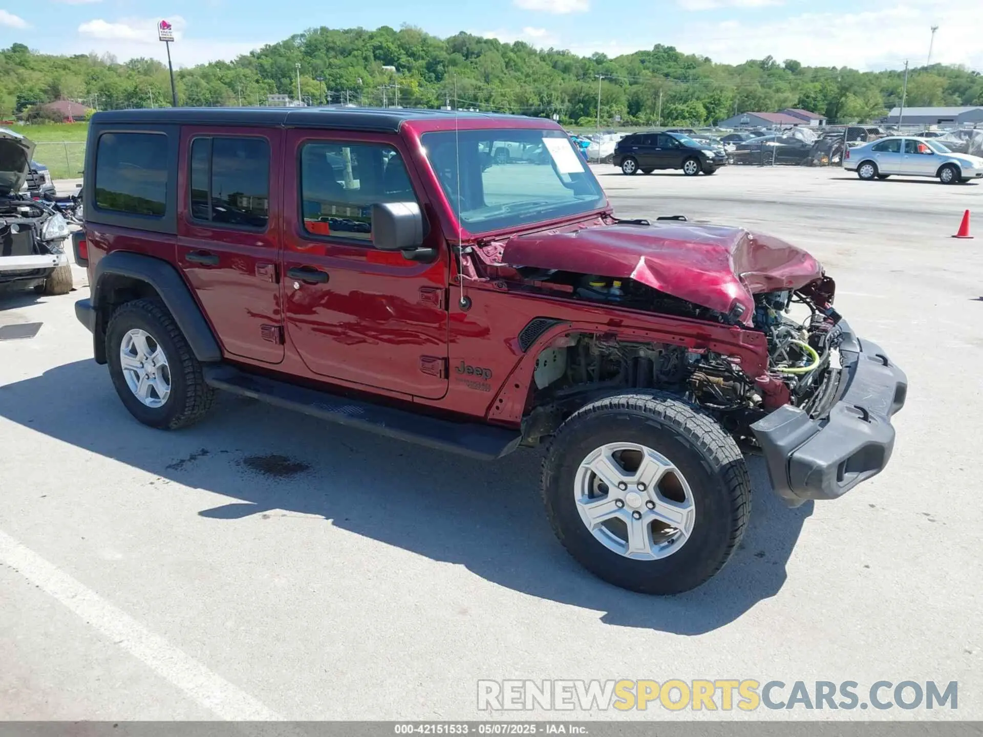 1 fotografías del automóvil dañado 1C4HJXKNXMW709412 JEEP WRANGLER UNLIMITED 2021