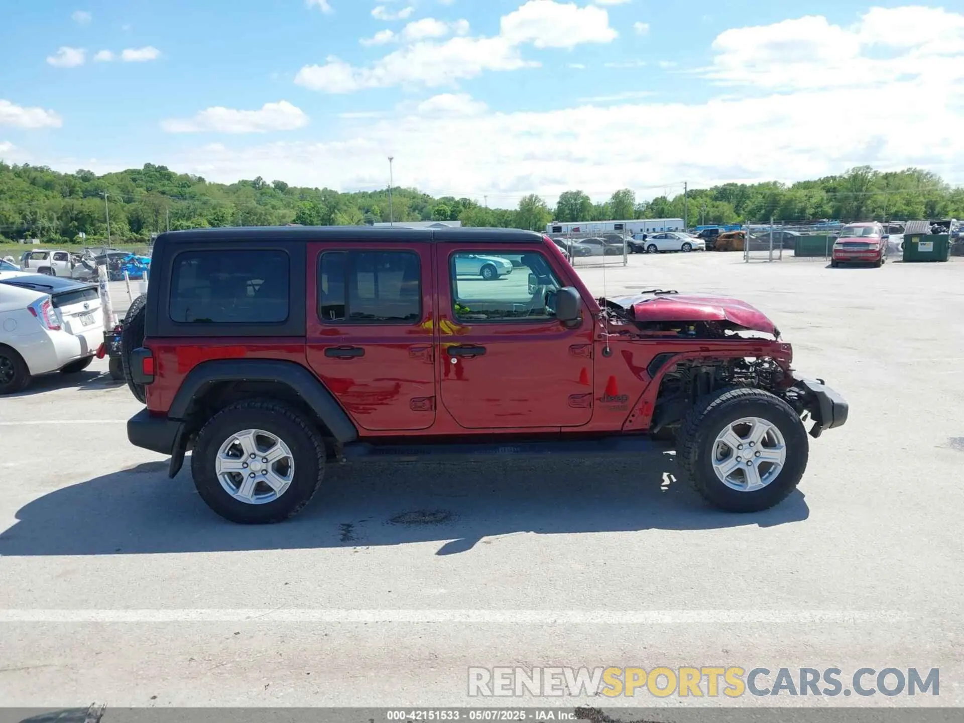 14 fotografías del automóvil dañado 1C4HJXKNXMW709412 JEEP WRANGLER UNLIMITED 2021