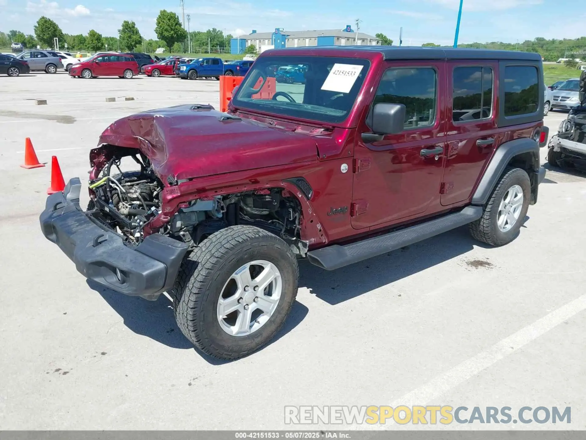 2 fotografías del automóvil dañado 1C4HJXKNXMW709412 JEEP WRANGLER UNLIMITED 2021