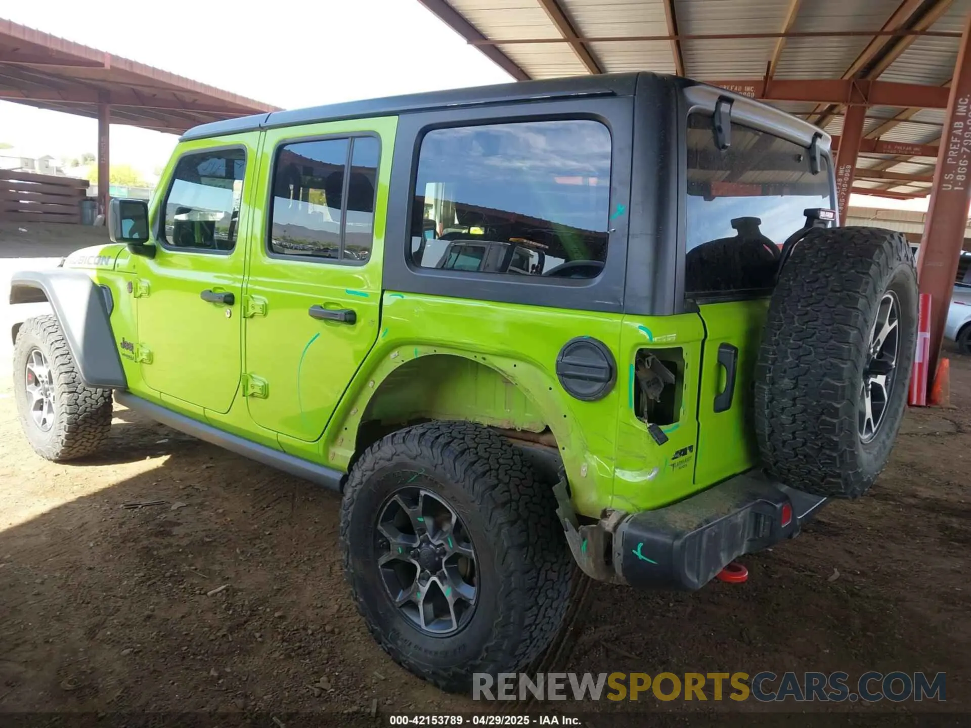 3 fotografías del automóvil dañado 1C4JJXFM4MW833906 JEEP WRANGLER UNLIMITED 2021