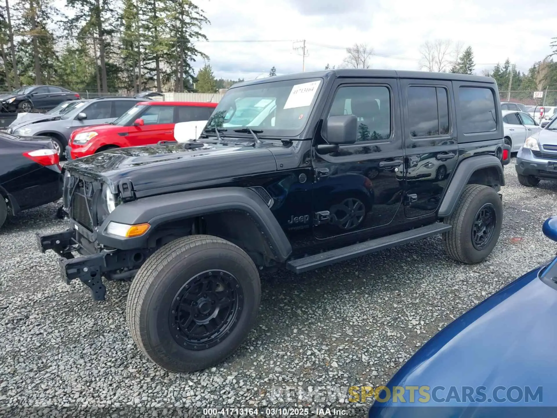 2 fotografías del automóvil dañado 1C4HJXDG1NW133757 JEEP WRANGLER UNLIMITED 2022