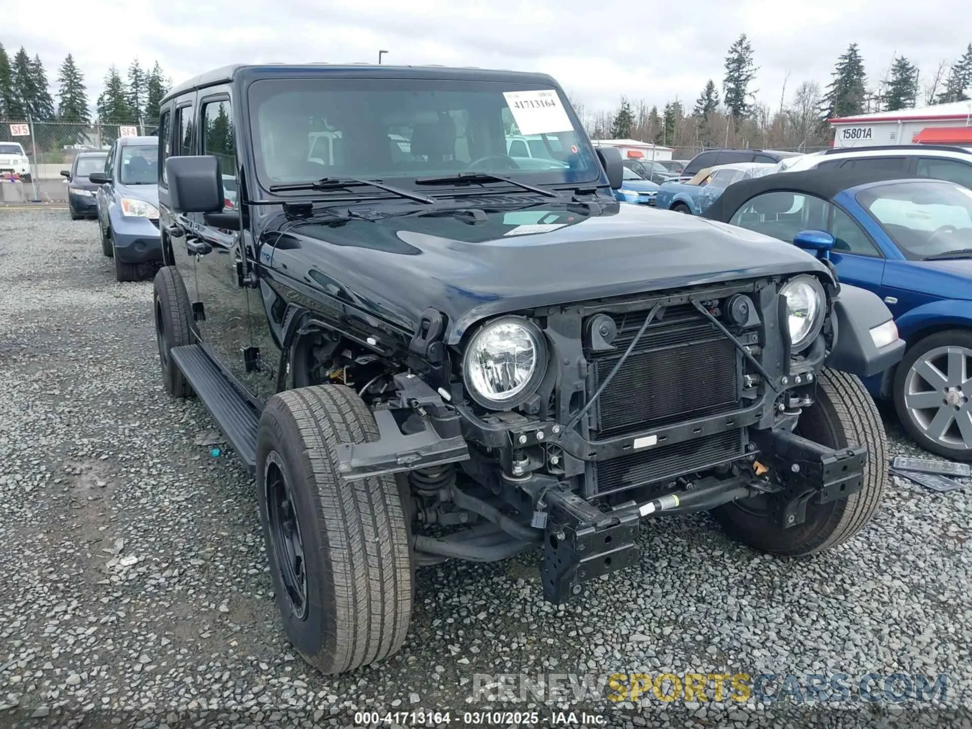 6 fotografías del automóvil dañado 1C4HJXDG1NW133757 JEEP WRANGLER UNLIMITED 2022