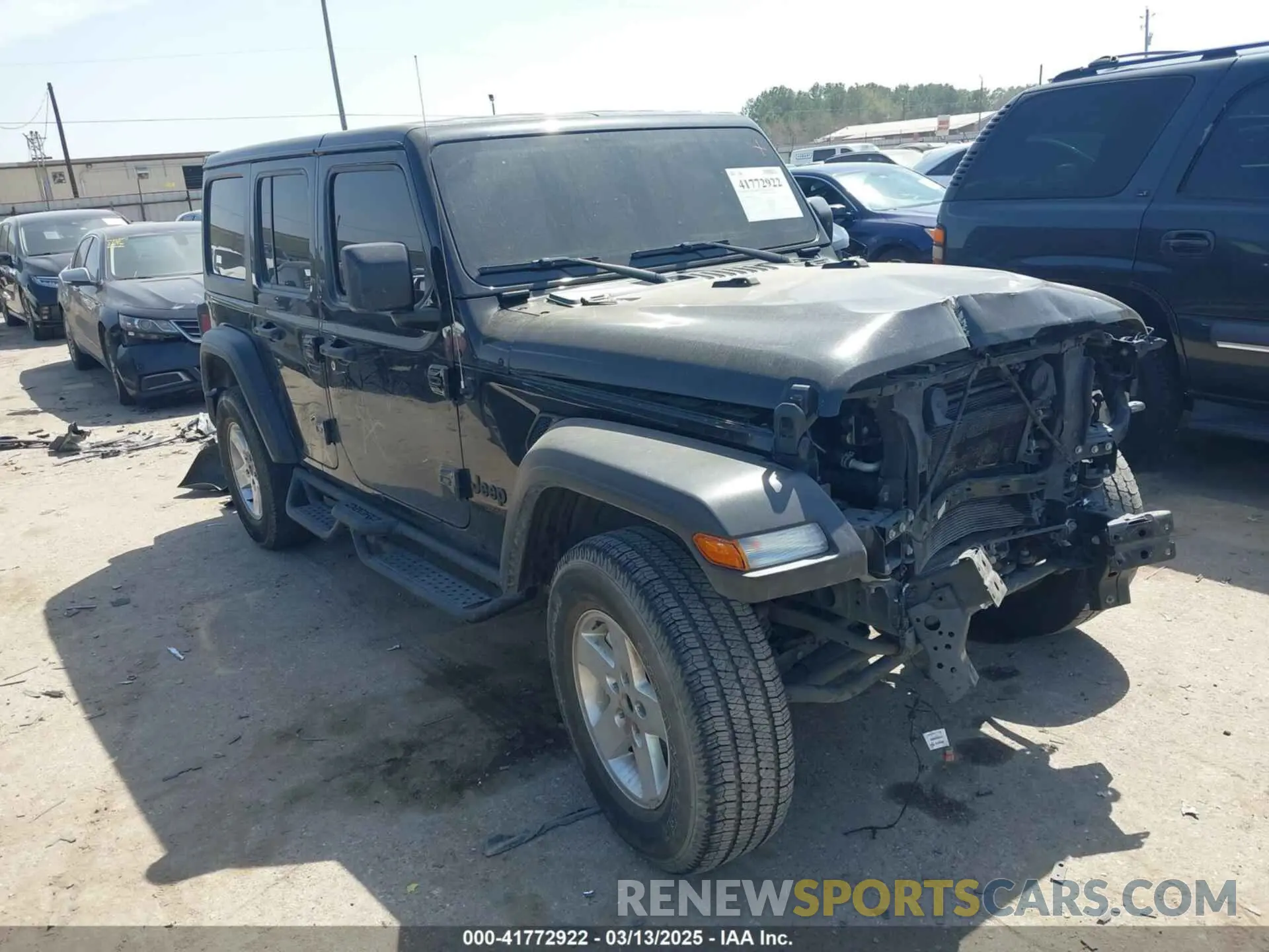 1 fotografías del automóvil dañado 1C4HJXDG5NW180130 JEEP WRANGLER UNLIMITED 2022