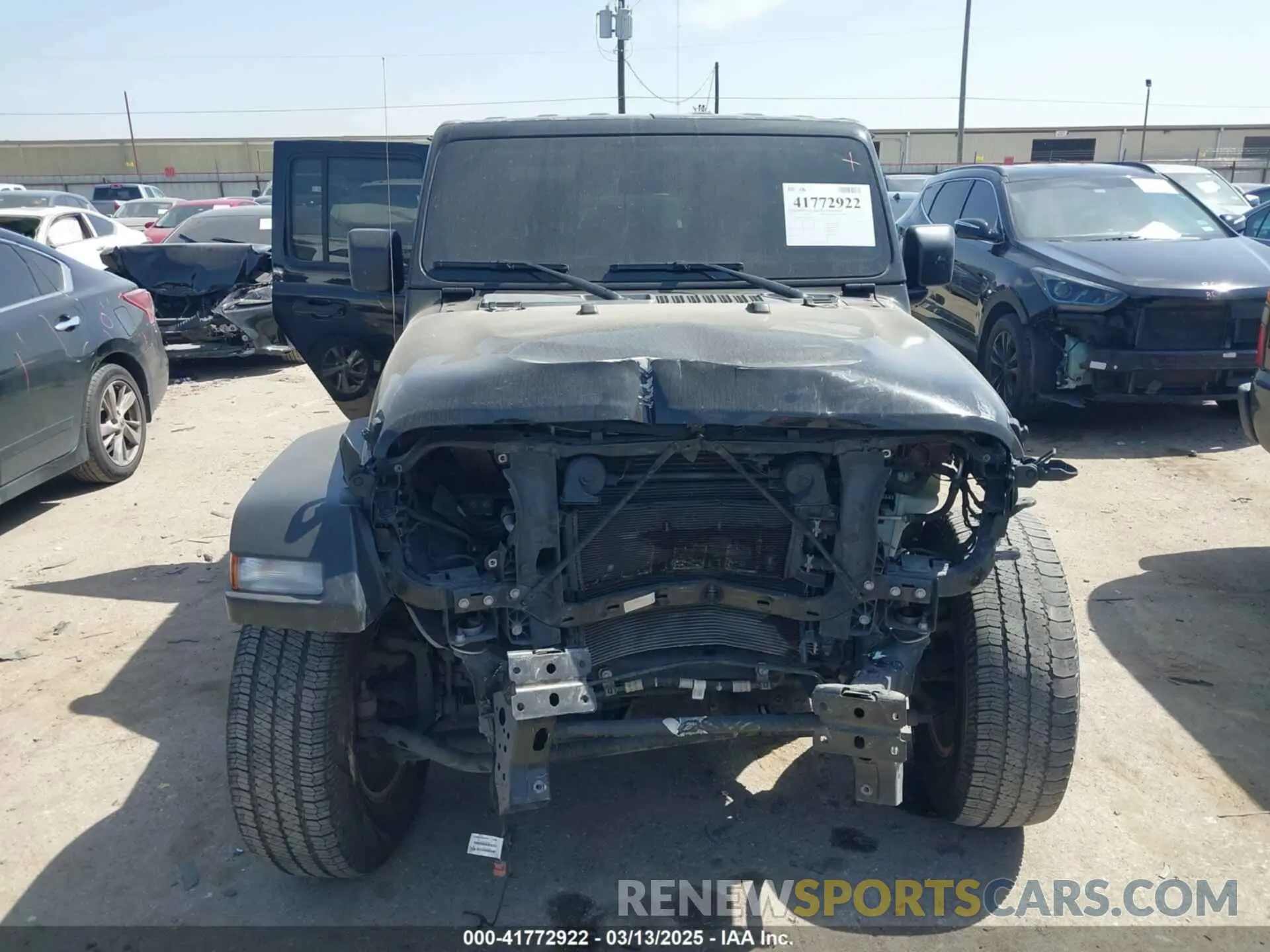 12 fotografías del automóvil dañado 1C4HJXDG5NW180130 JEEP WRANGLER UNLIMITED 2022