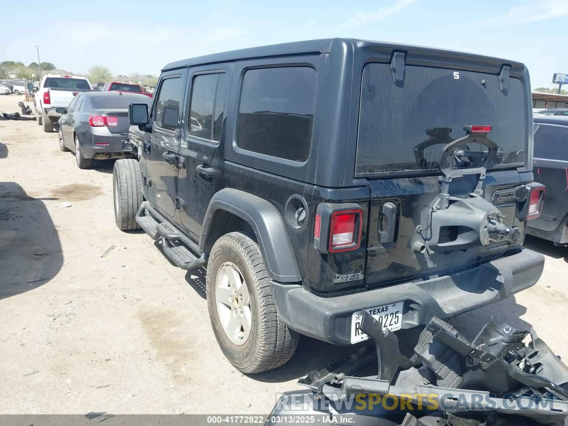 3 fotografías del automóvil dañado 1C4HJXDG5NW180130 JEEP WRANGLER UNLIMITED 2022