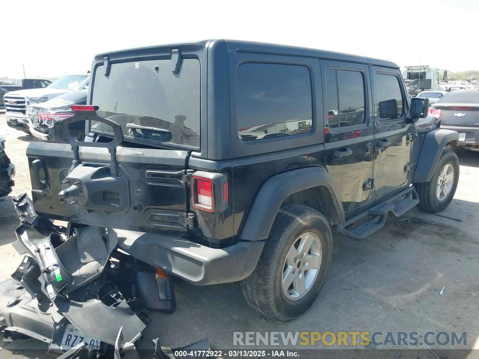 4 fotografías del automóvil dañado 1C4HJXDG5NW180130 JEEP WRANGLER UNLIMITED 2022