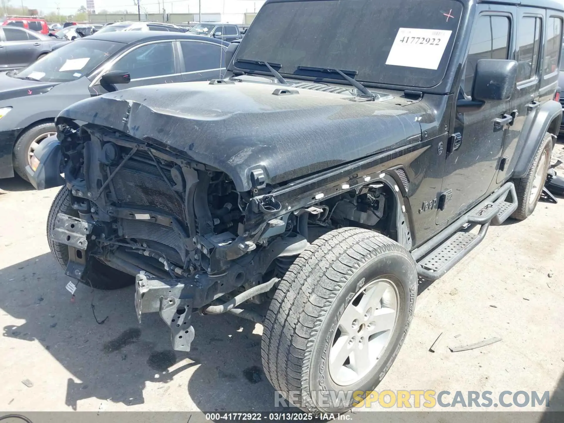 6 fotografías del automóvil dañado 1C4HJXDG5NW180130 JEEP WRANGLER UNLIMITED 2022