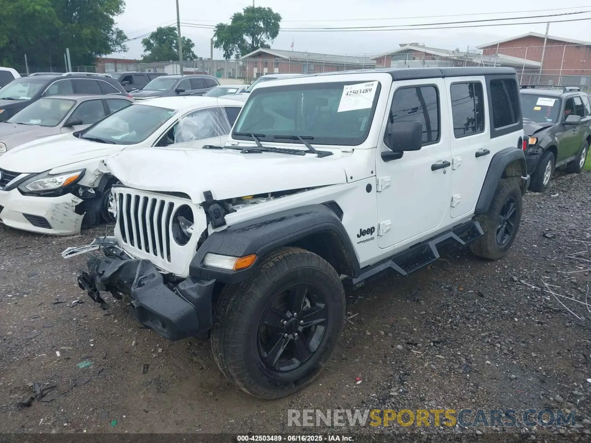 2 fotografías del automóvil dañado 1C4HJXDGXNW201781 JEEP WRANGLER UNLIMITED 2022
