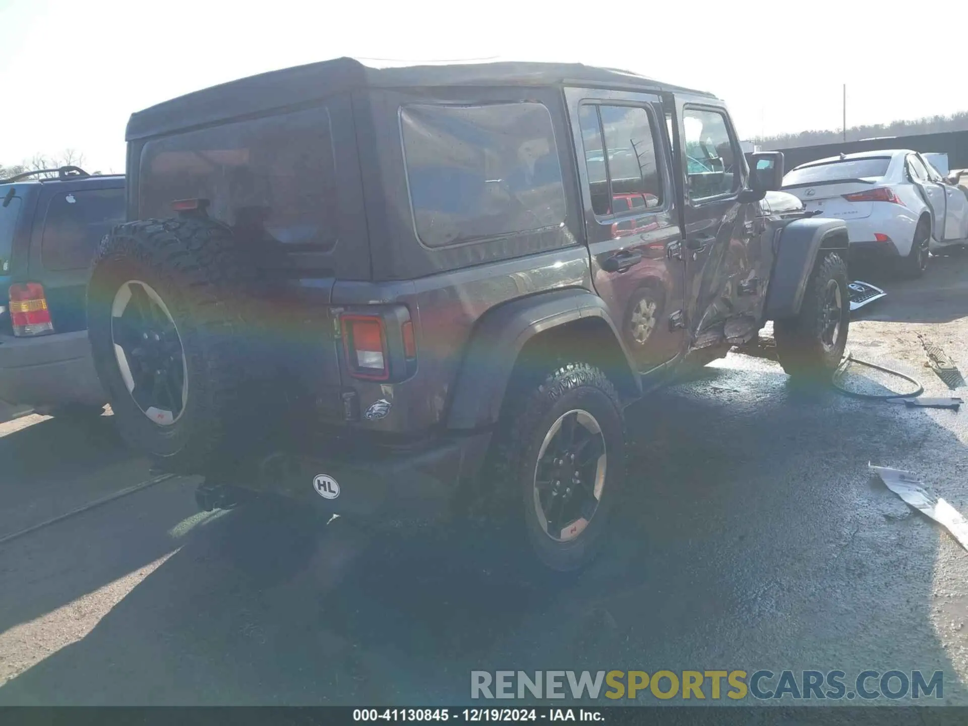 4 fotografías del automóvil dañado 1C4HJXDN1NW240032 JEEP WRANGLER UNLIMITED 2022