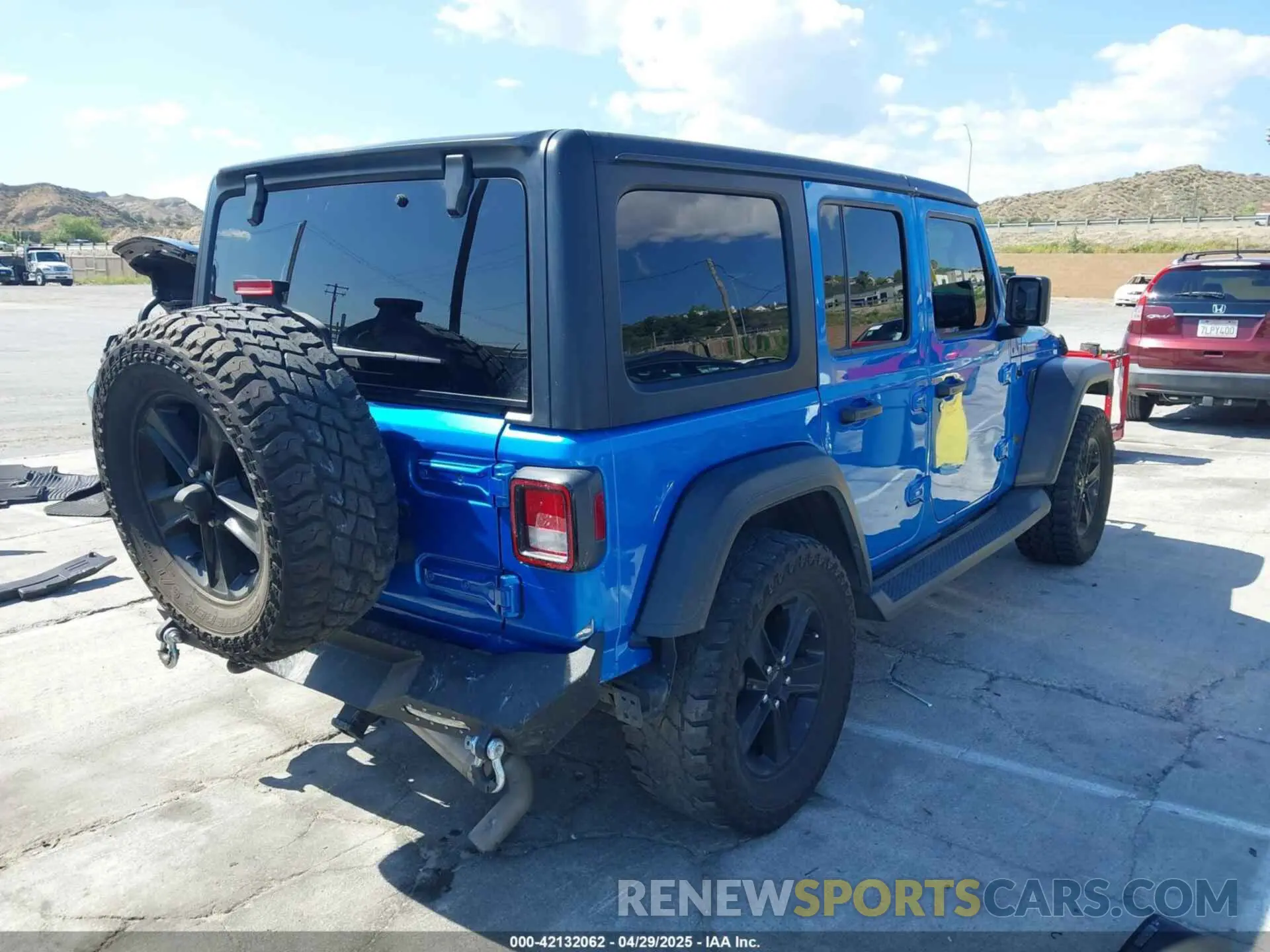 4 fotografías del automóvil dañado 1C4HJXDN3NW196406 JEEP WRANGLER UNLIMITED 2022