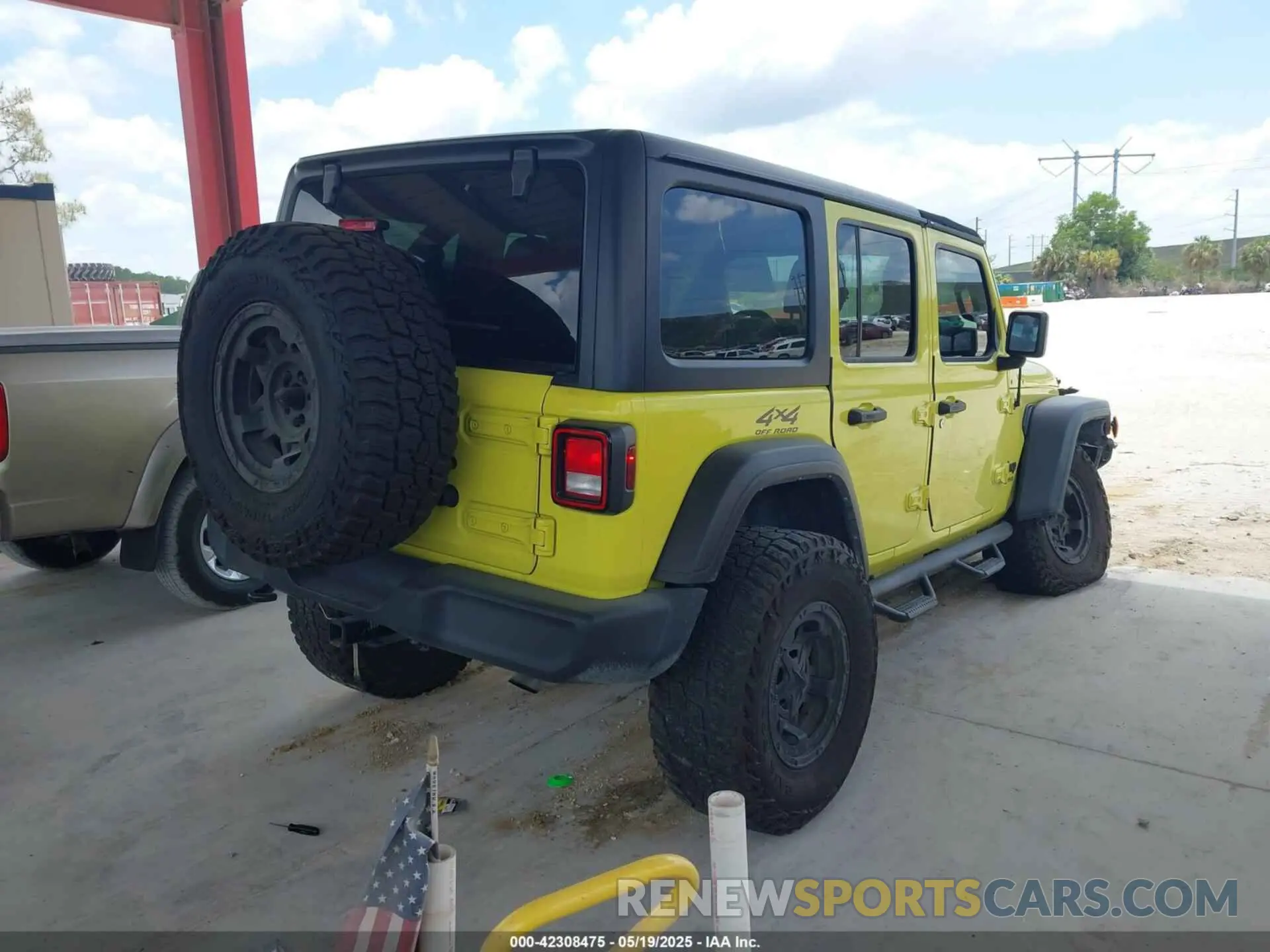 4 fotografías del automóvil dañado 1C4HJXDN7NW258132 JEEP WRANGLER UNLIMITED 2022