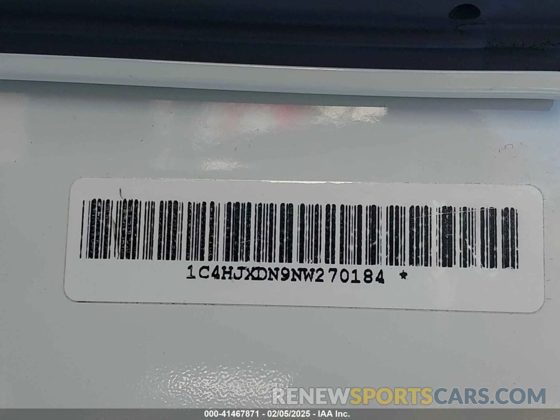 9 fotografías del automóvil dañado 1C4HJXDN9NW270184 JEEP WRANGLER UNLIMITED 2022